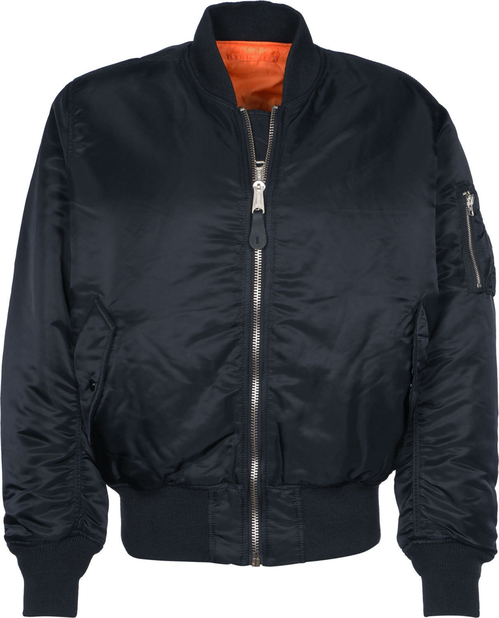 ALPHA INDUSTRIES Prehodna jakna  nočno modra / neonsko oranžna