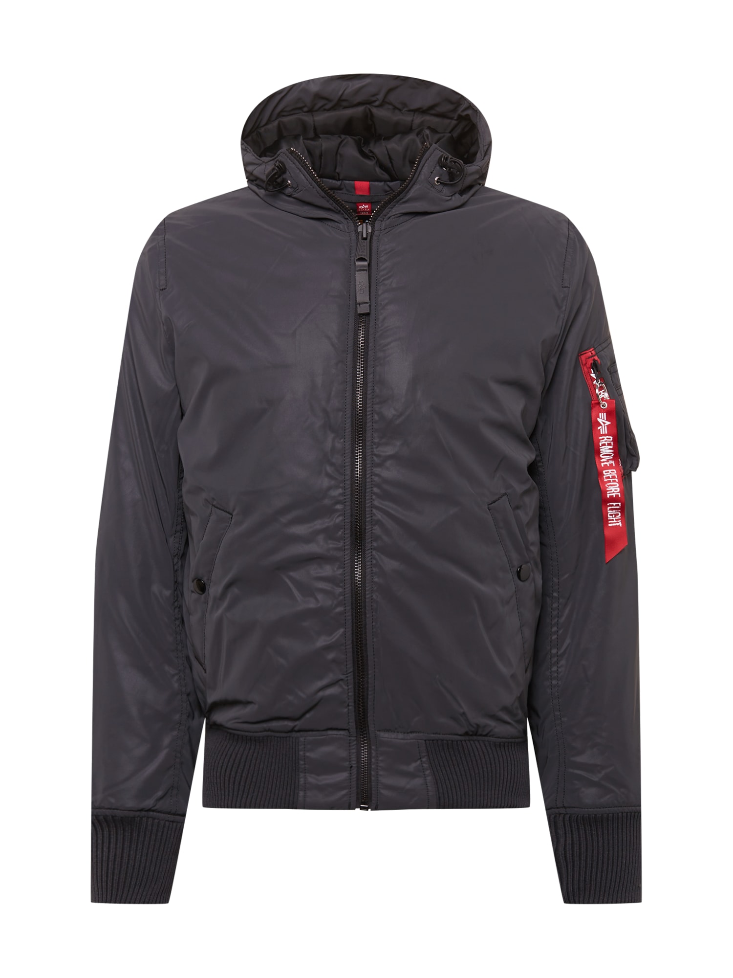ALPHA INDUSTRIES Prehodna jakna  rdeča / črna / bela