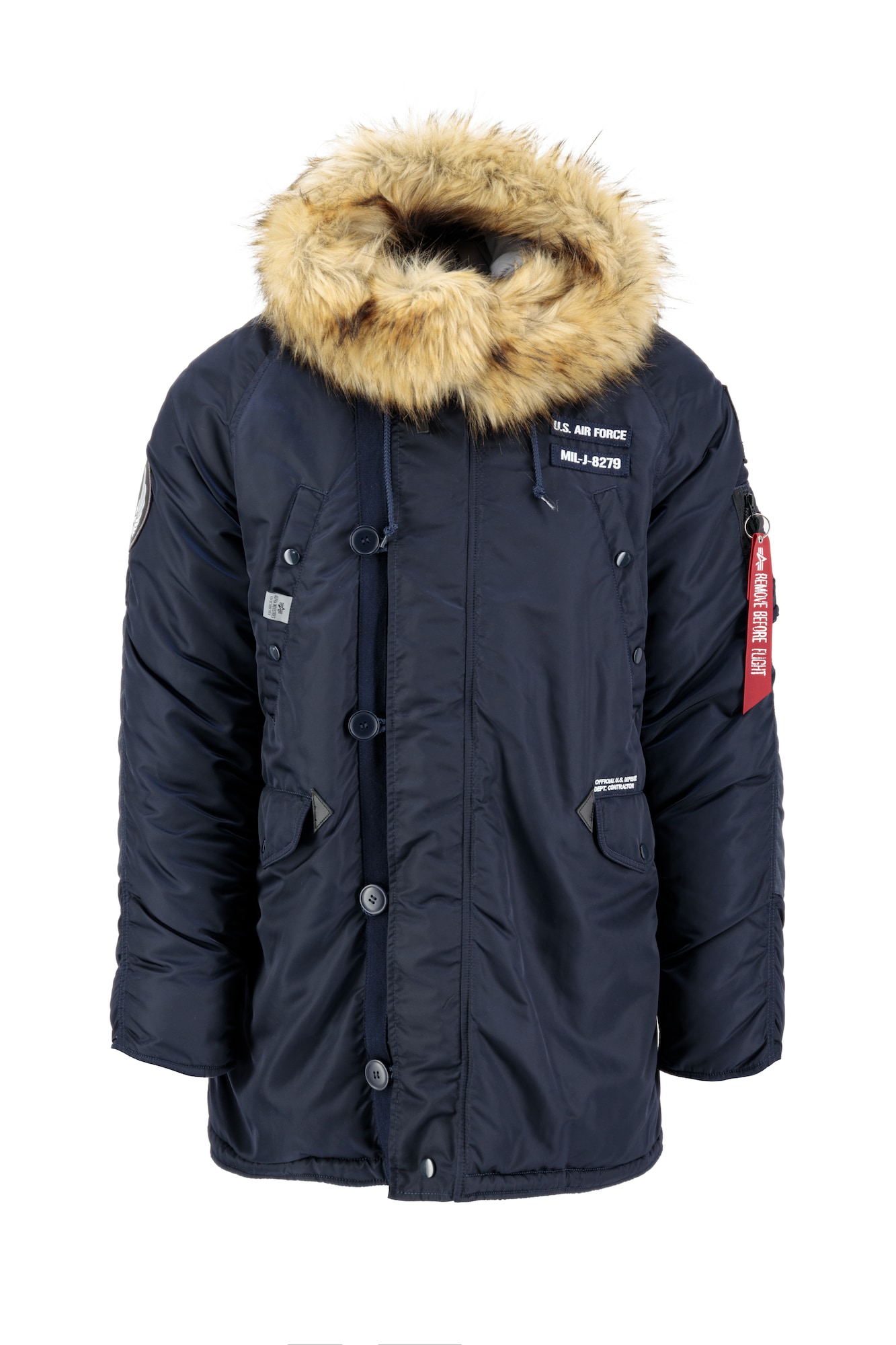 ALPHA INDUSTRIES Zimska jakna 'N3B Airborne'  modra / mešane barve