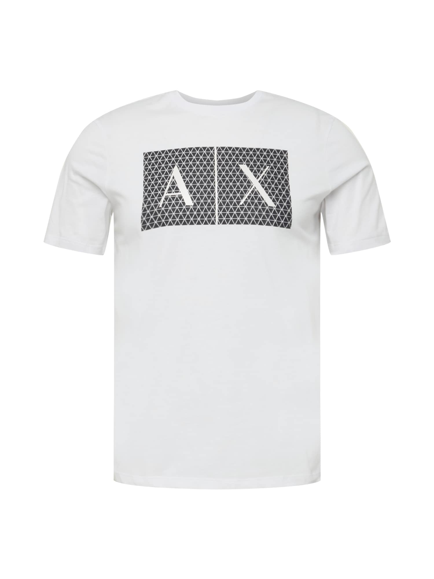 ARMANI EXCHANGE Majica  črna / bela