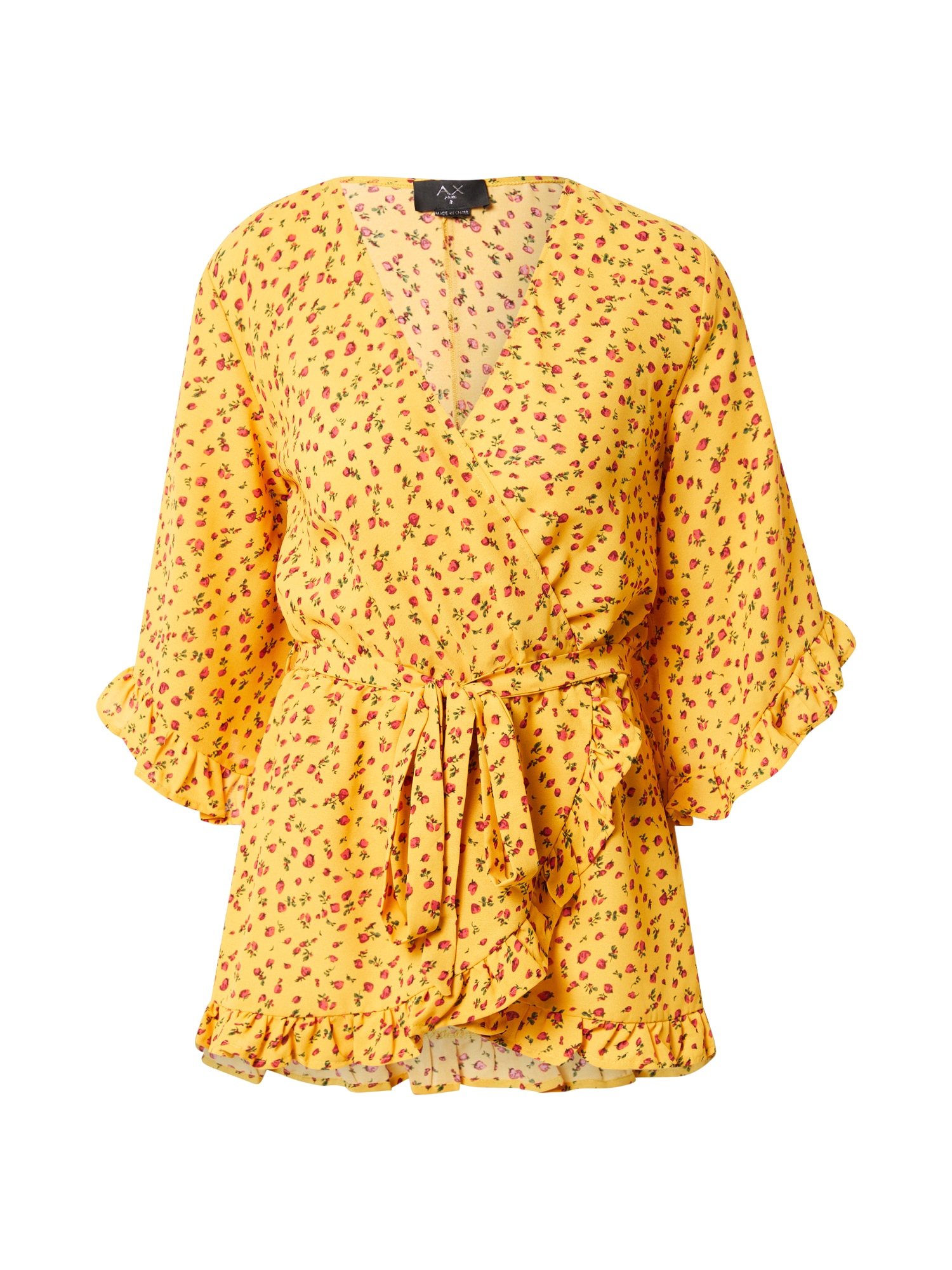 AX Paris Bluza 'TA248'  rumena / zelena / roza