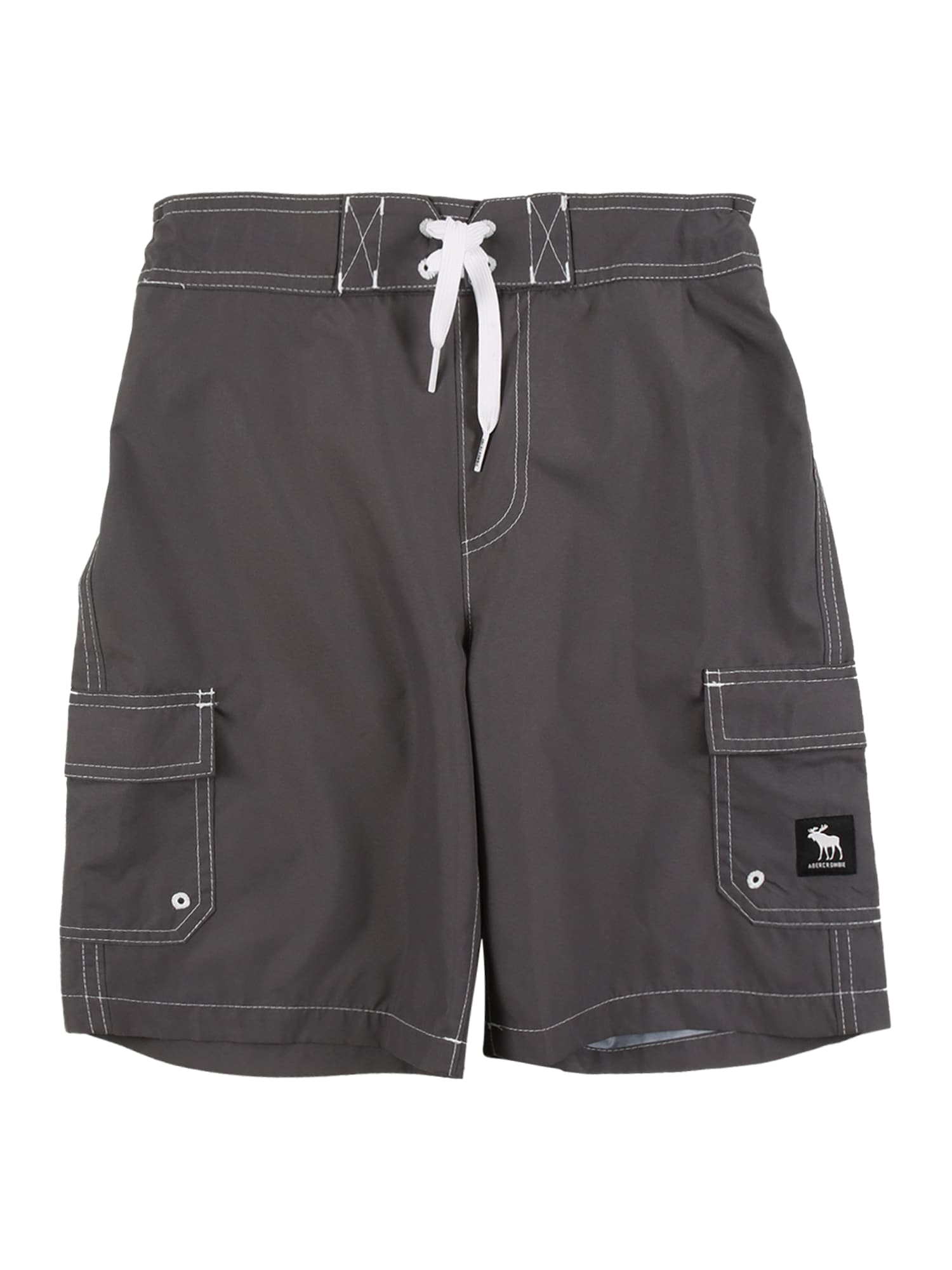 Abercrombie & Fitch Kratke kopalne hlače  temno siva