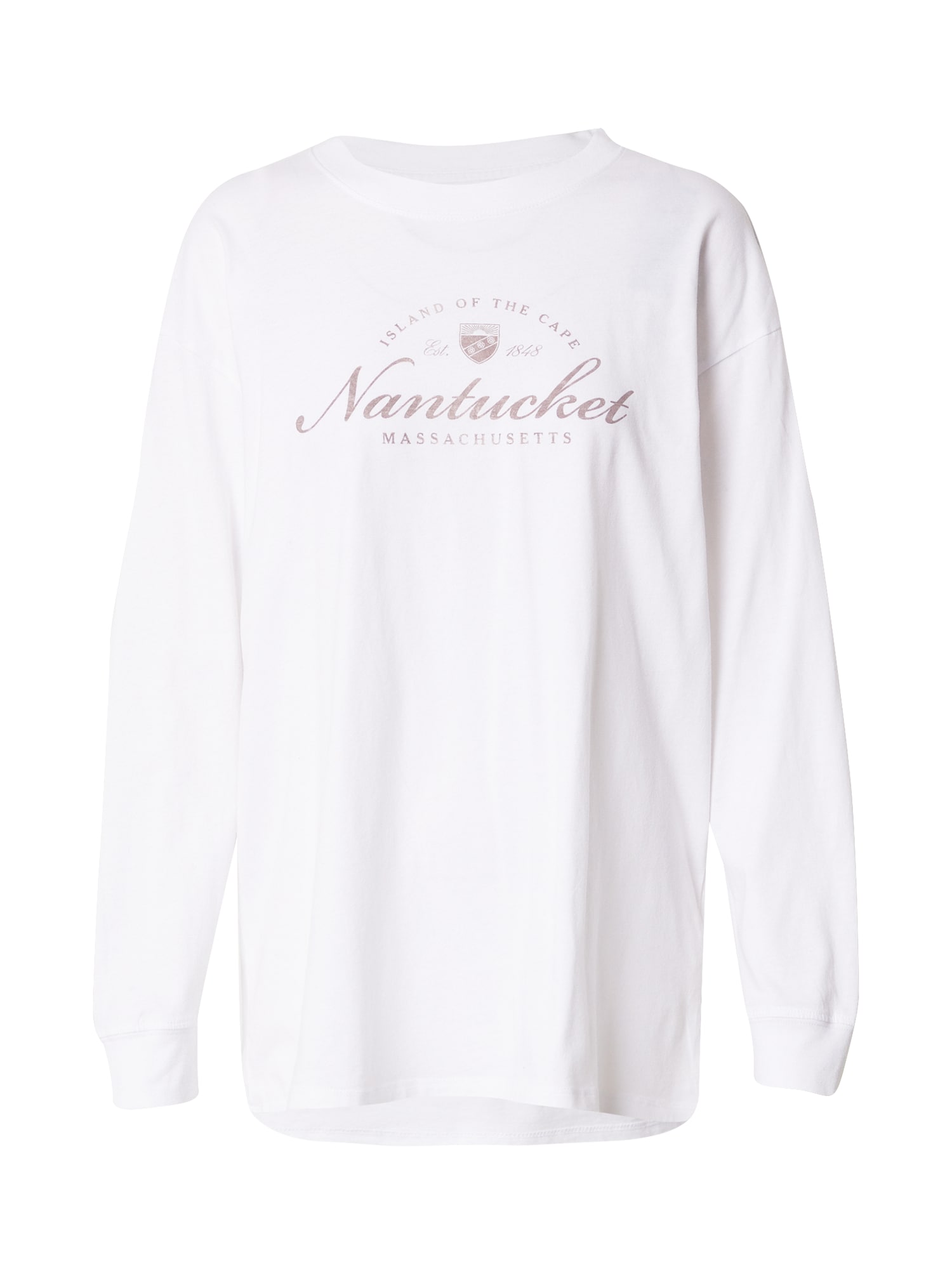 Abercrombie & Fitch Majica  bronasta / bela