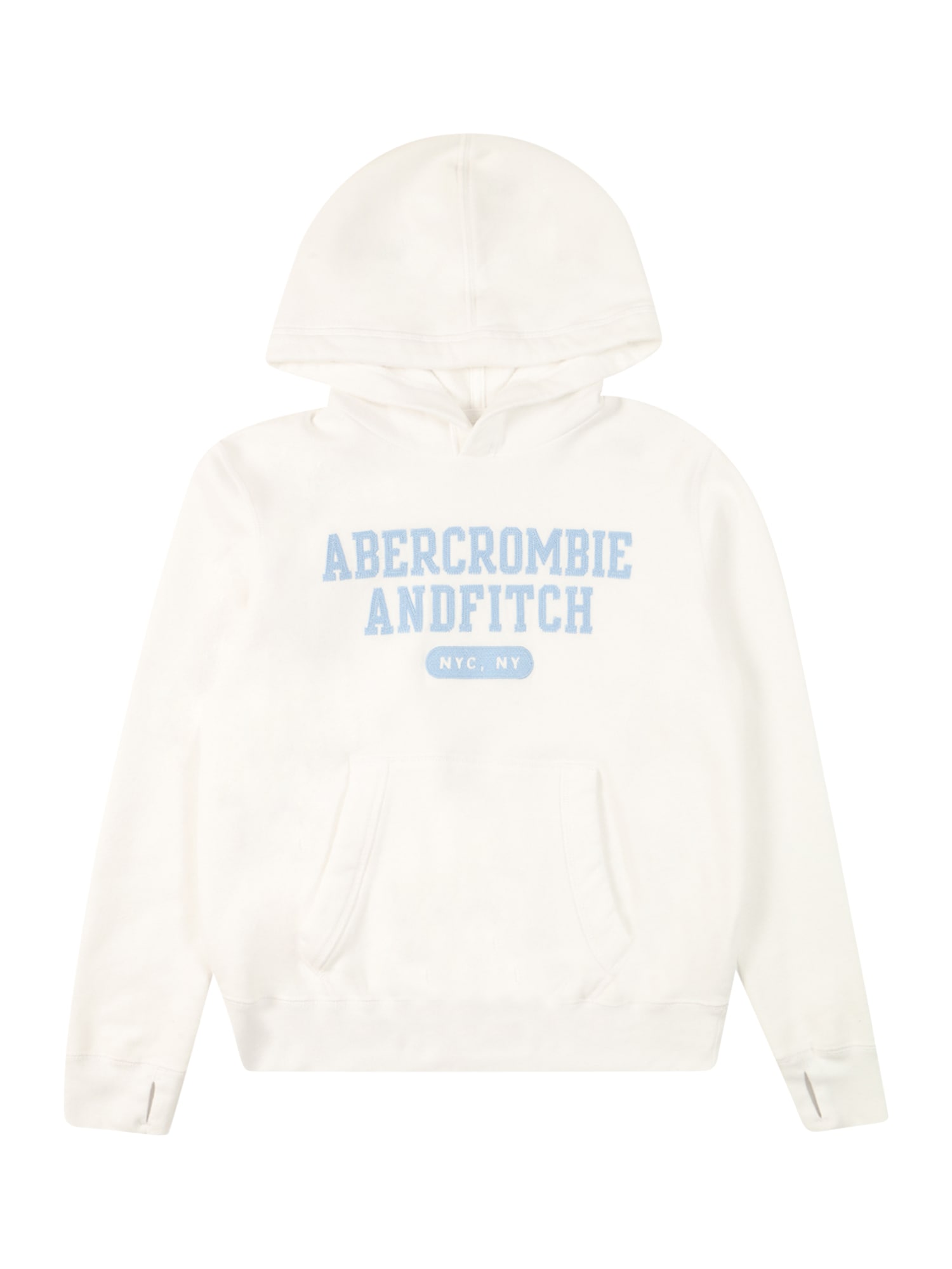 Abercrombie & Fitch Majica  dimno modra / bela