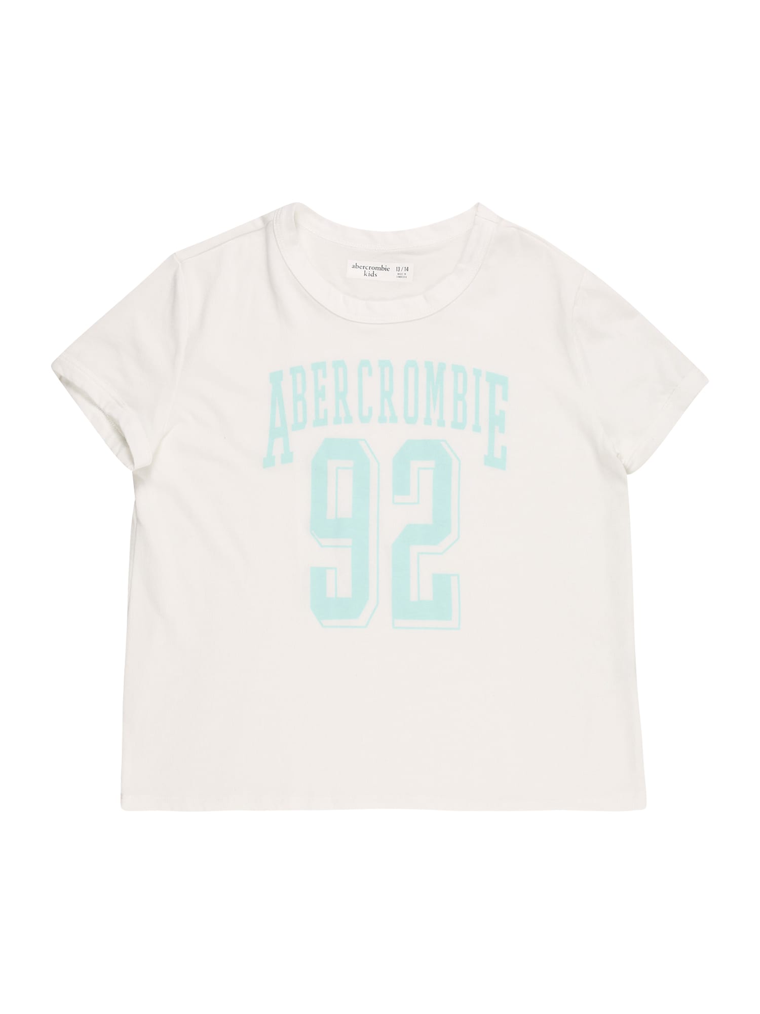Abercrombie & Fitch Majica  svetlo modra / bela