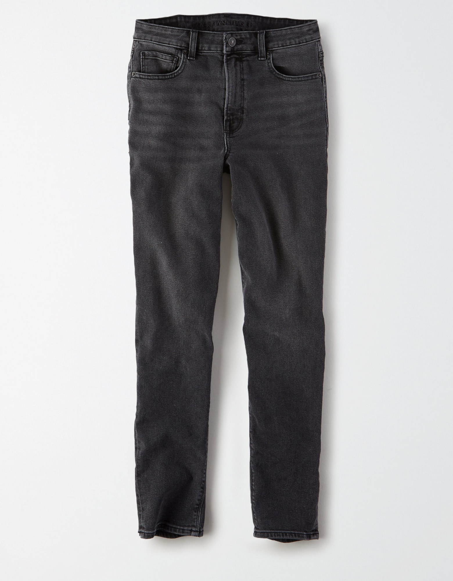 American Eagle Kavbojke  črn denim