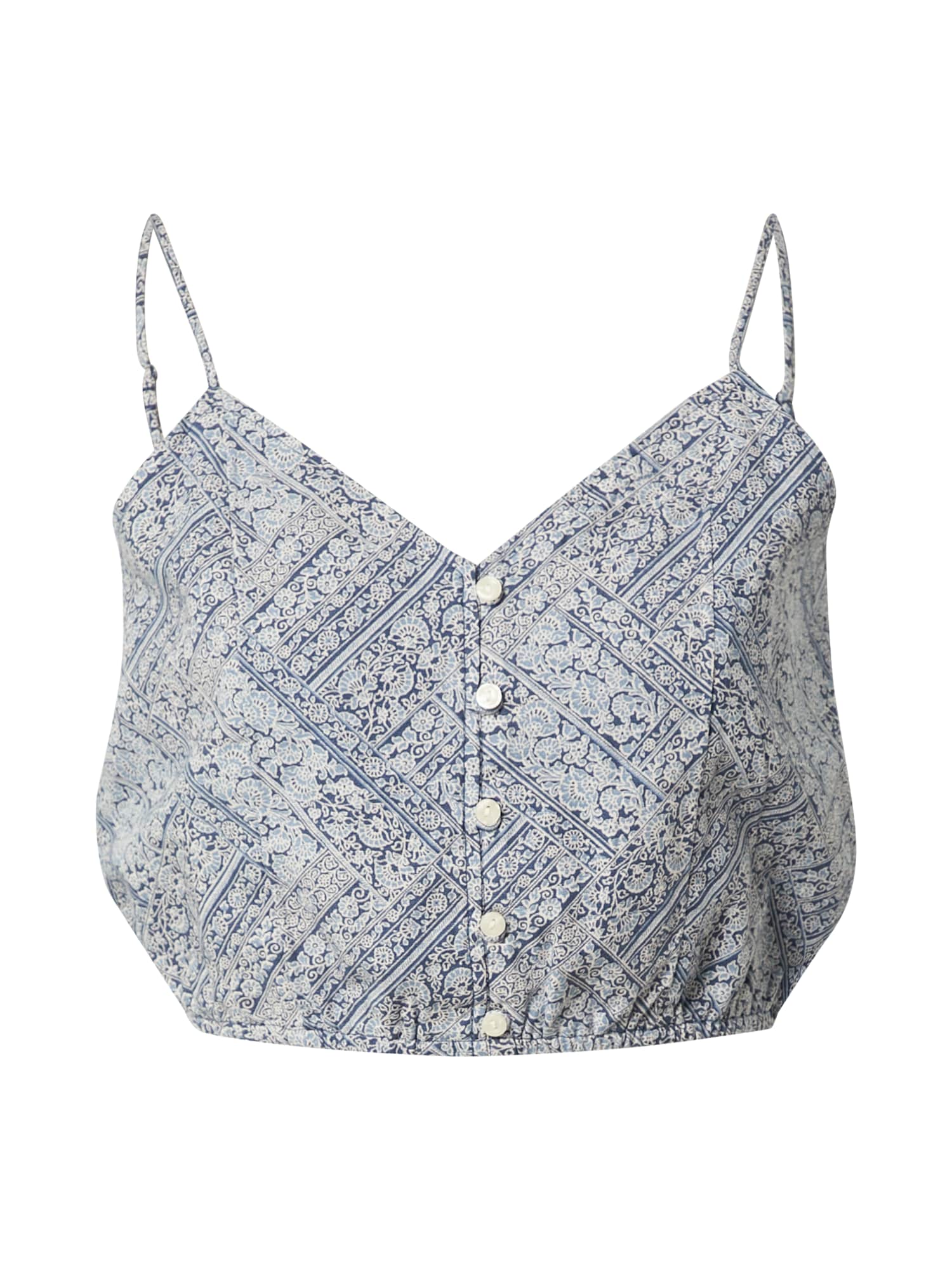 American Eagle Top  mornarska / opal / bela