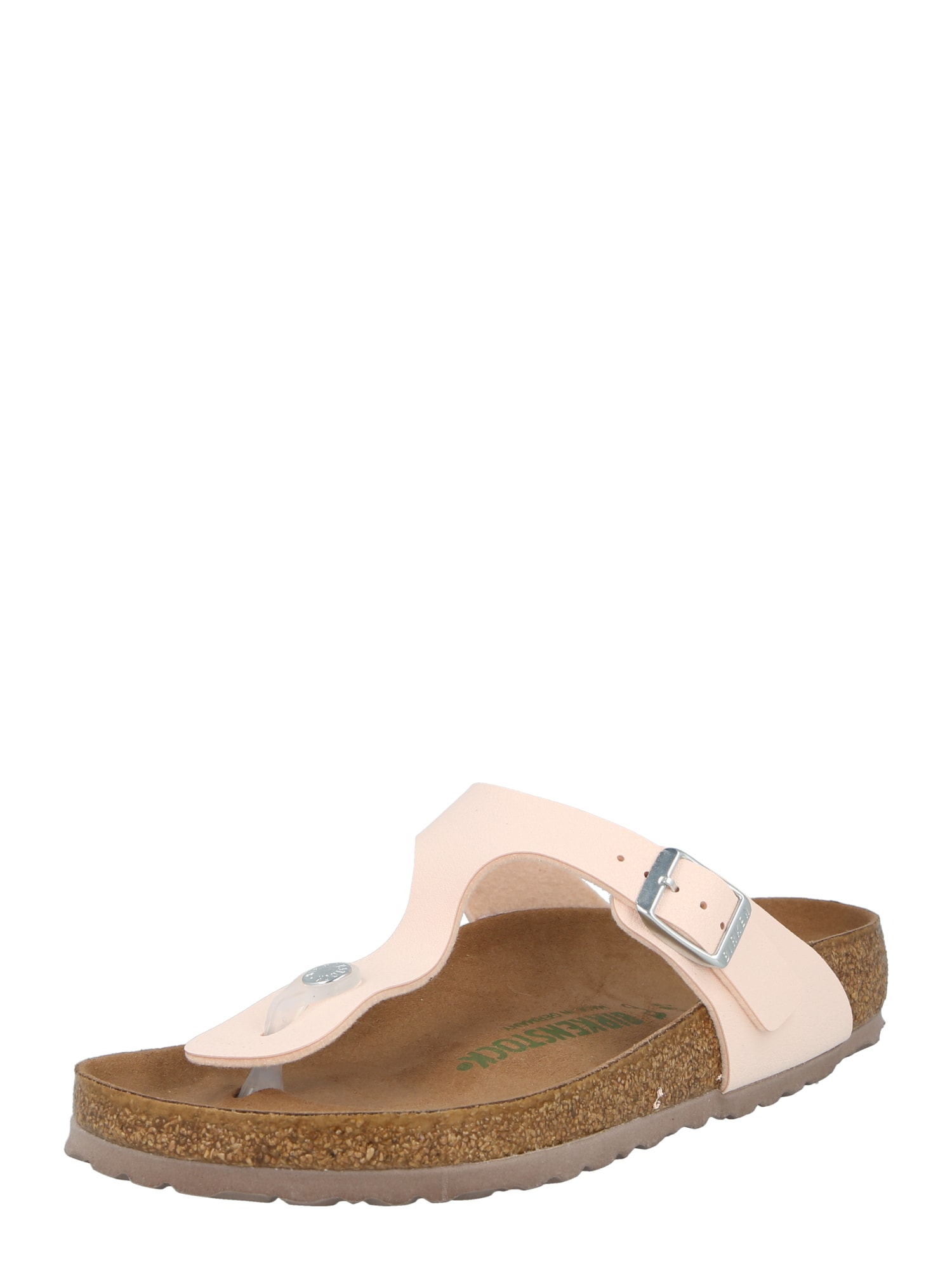 BIRKENSTOCK Japonke 'Gizeh'  pikčasto rjava / pastelno roza / transparentna