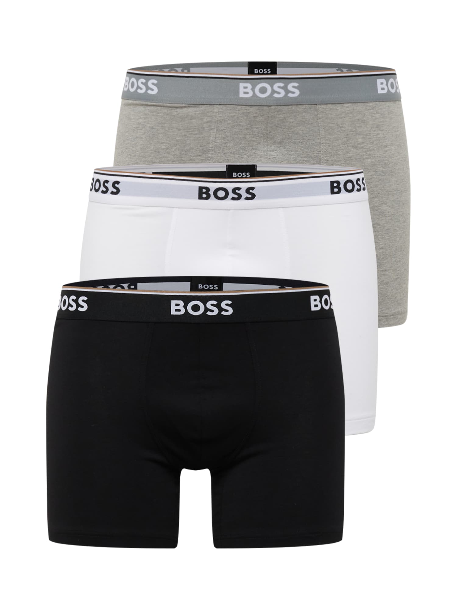 BOSS Black Boksarice 'Power'  pegasto siva / črna / bela