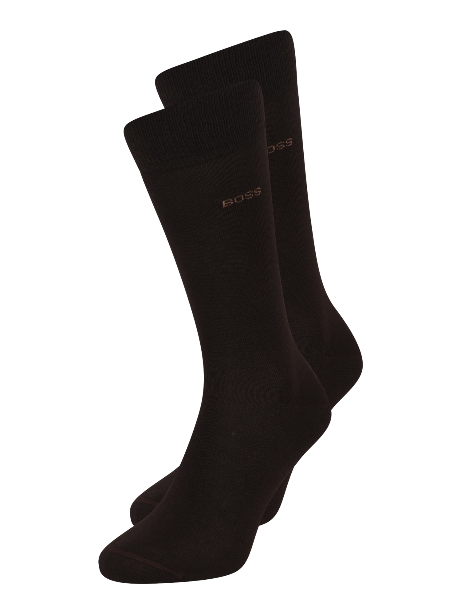 BOSS Black Nogavice '2P RS Uni CC'  temno rjava