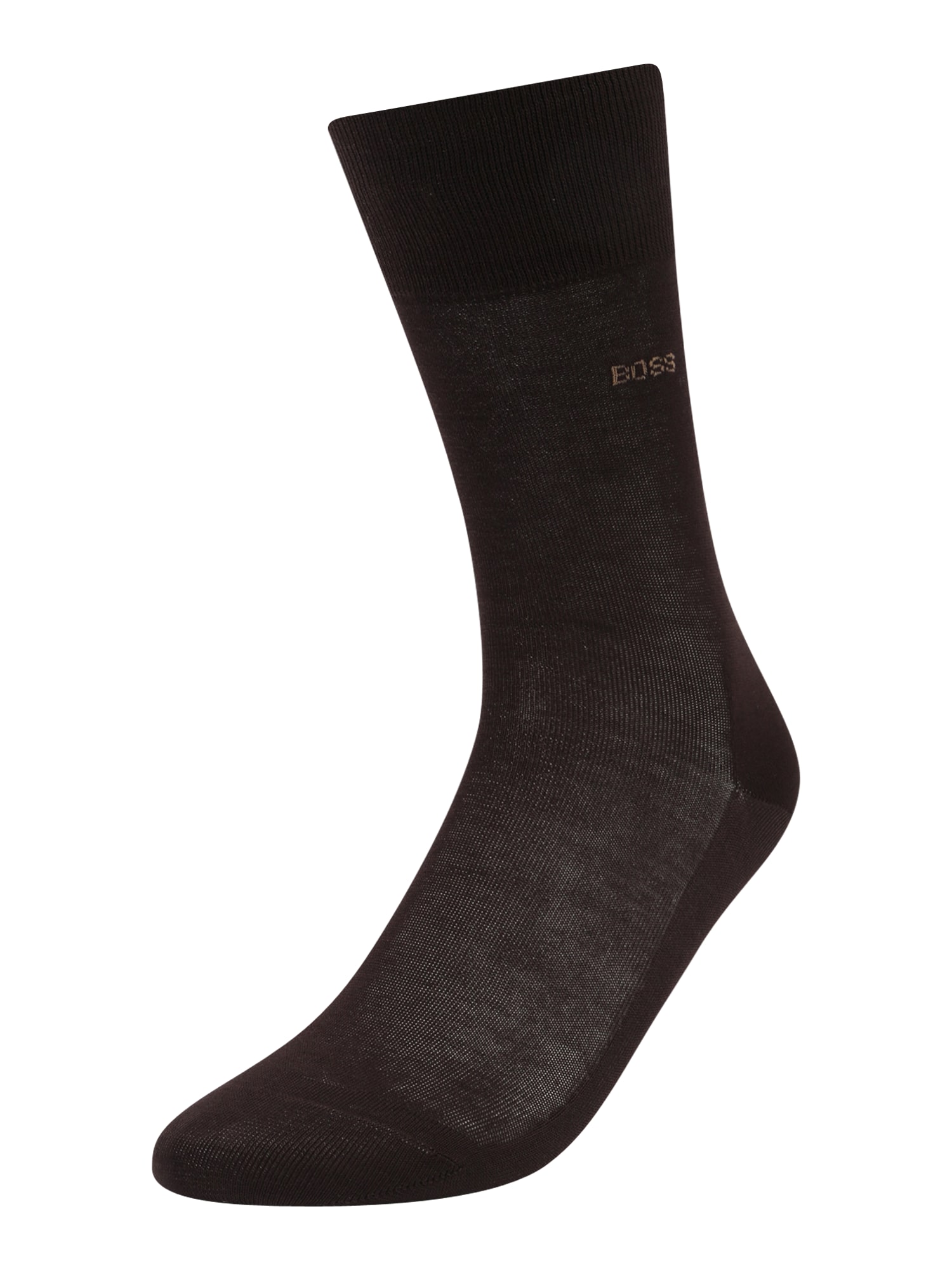 BOSS Black Nogavice 'George'  temno rjava / gorčica