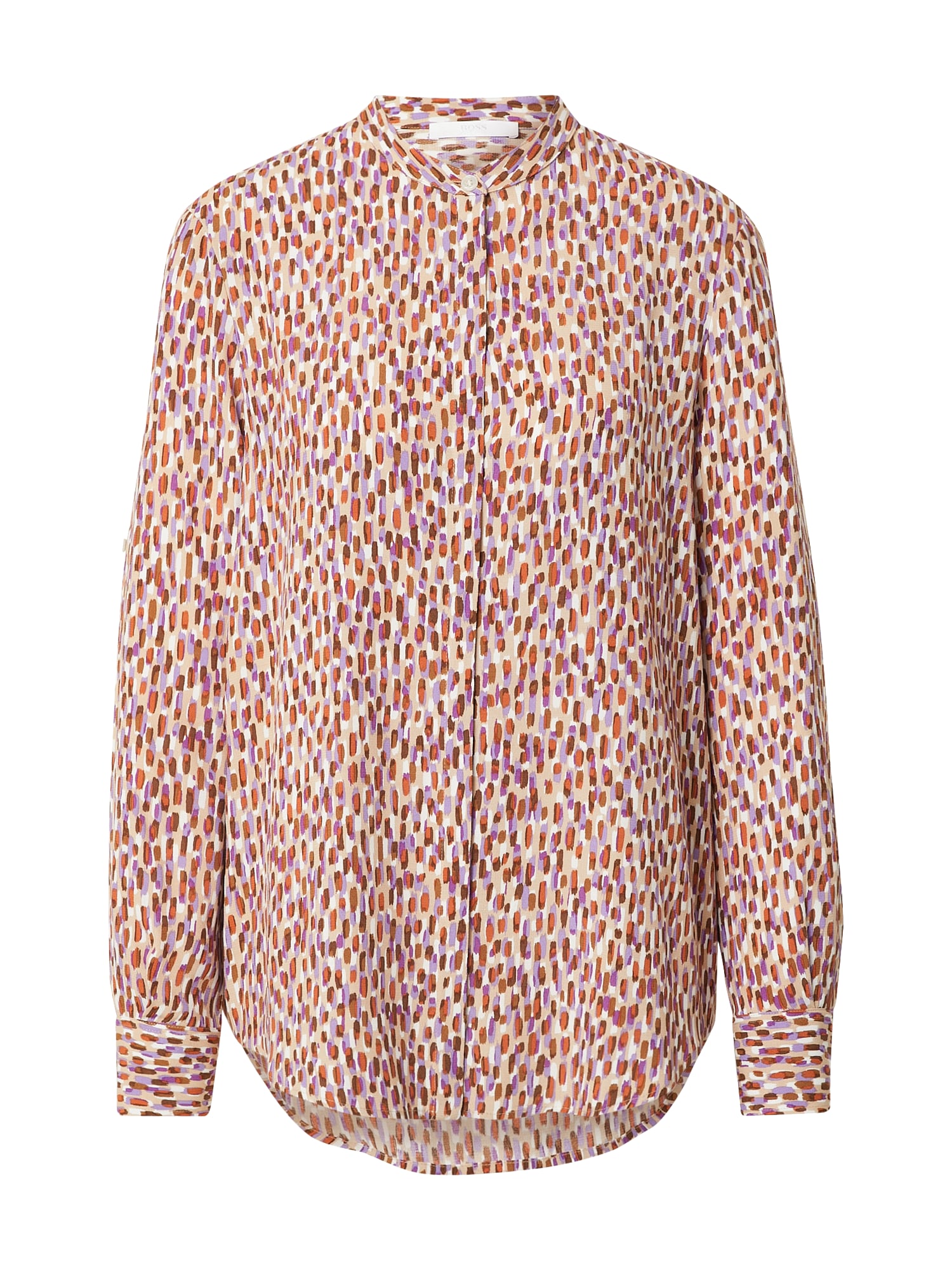 BOSS Orange Bluza 'Befelize'  bež / rjava / lila / oranžna / bela