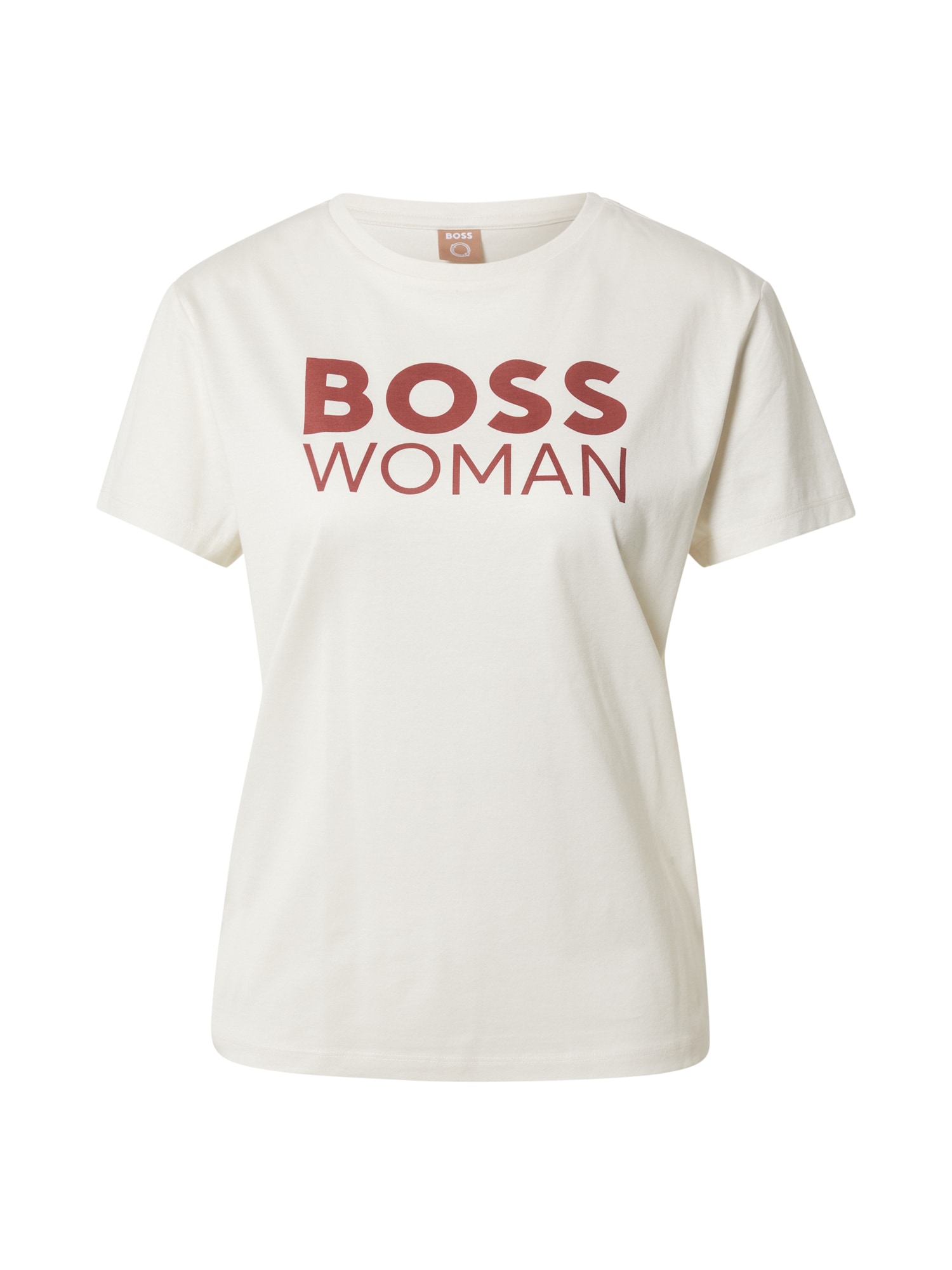 BOSS Orange Majica 'Elinea'  vinsko rdeča / bela