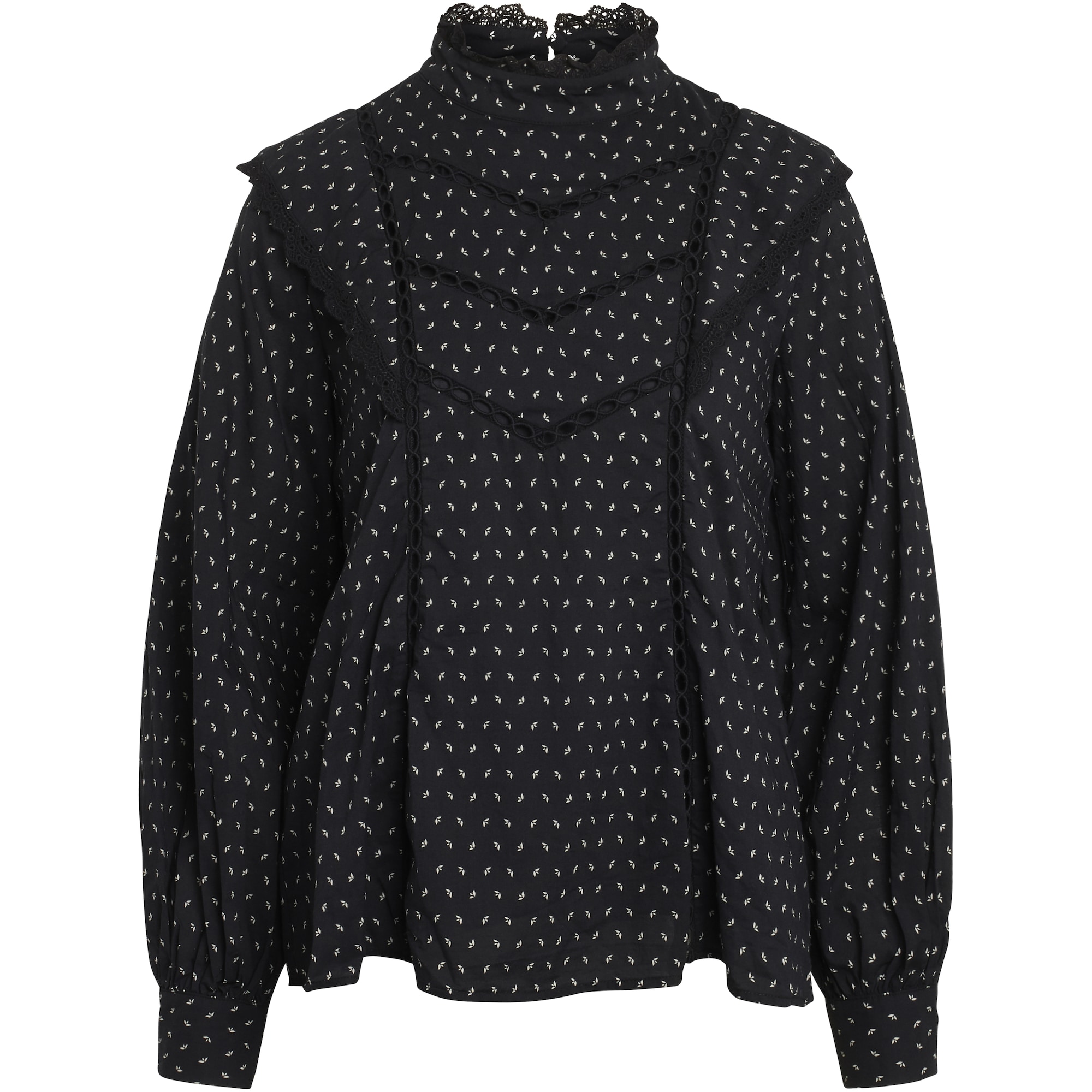 BRUUNS BAZAAR Bluza 'Aster Figen'  črna / bela