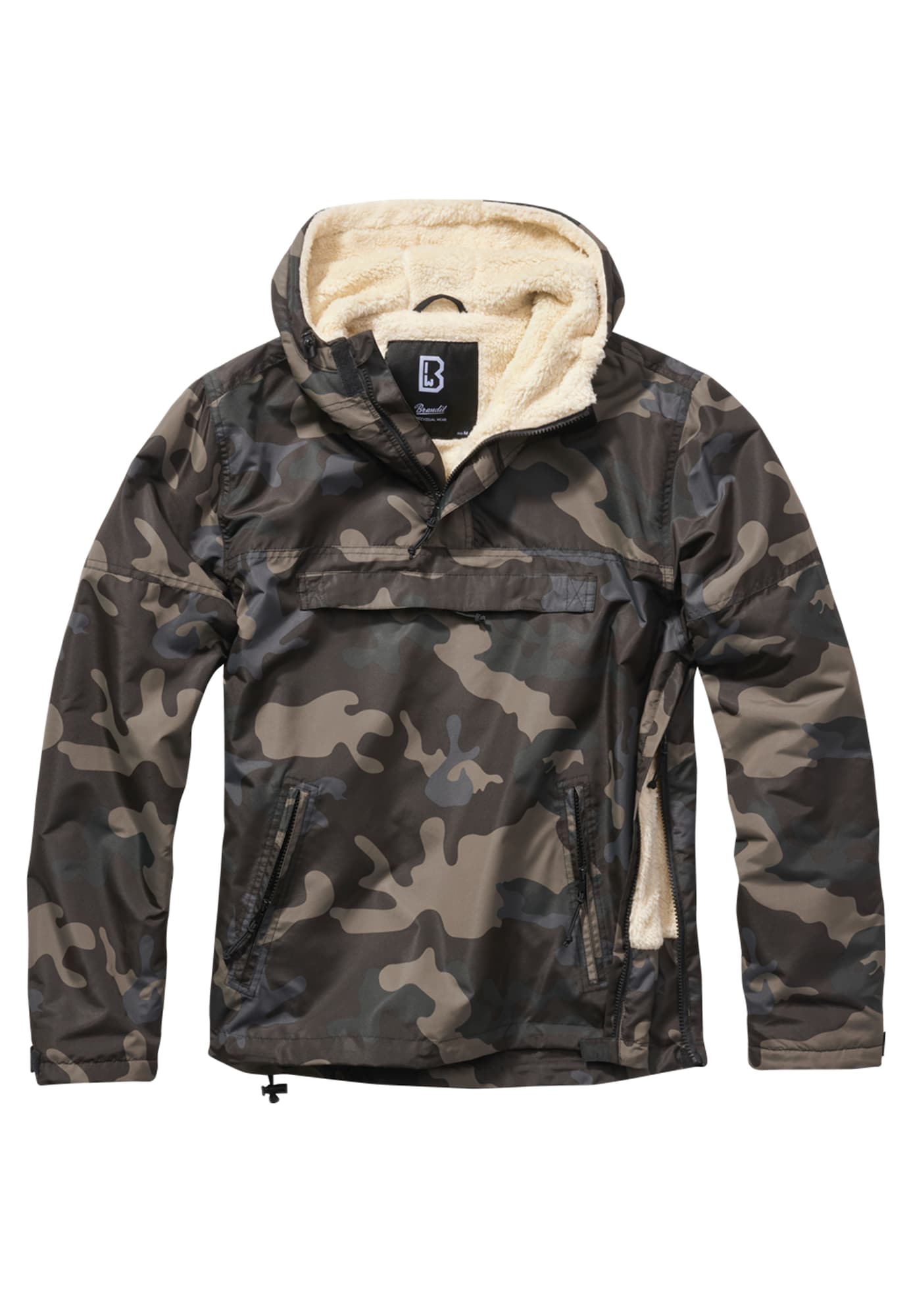 Brandit Funkcionalna jakna 'Sherpa Windbreaker'  bež / rjava / siva / črna