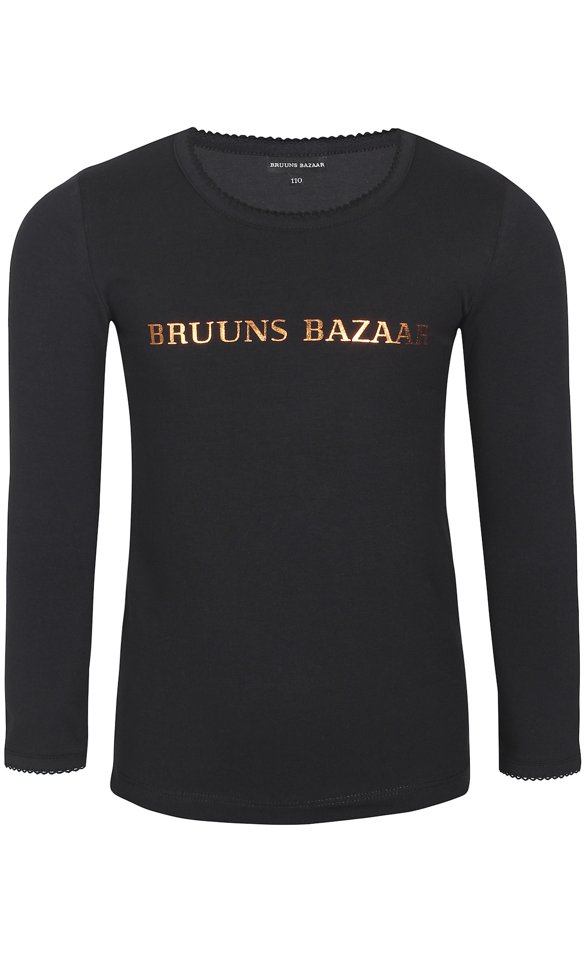 Bruuns Bazaar Kids Majica 'Marie Louise'  zlata / črna