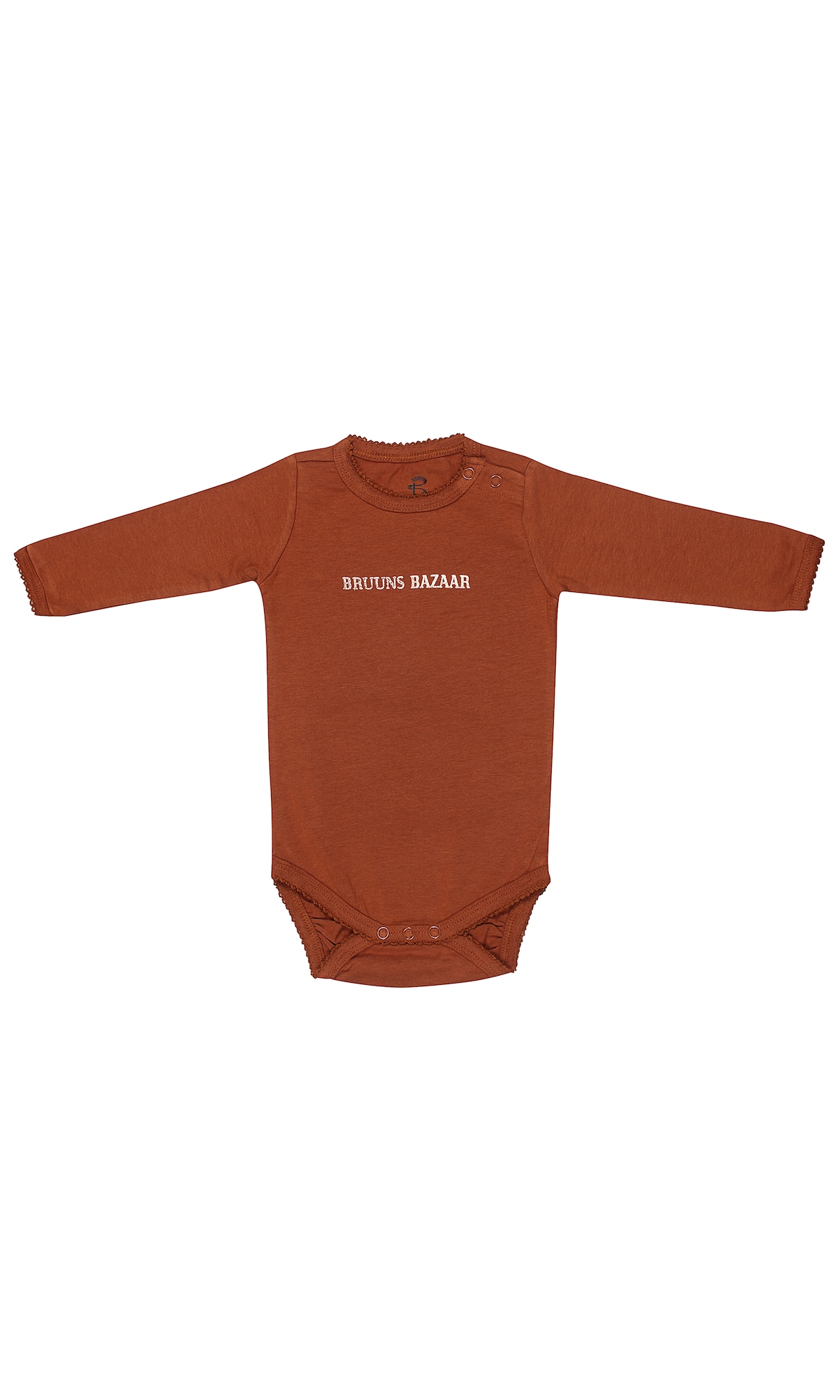 Bruuns Bazaar Kids Pajac/bodi 'Ida Sofie'  kremna / rjava