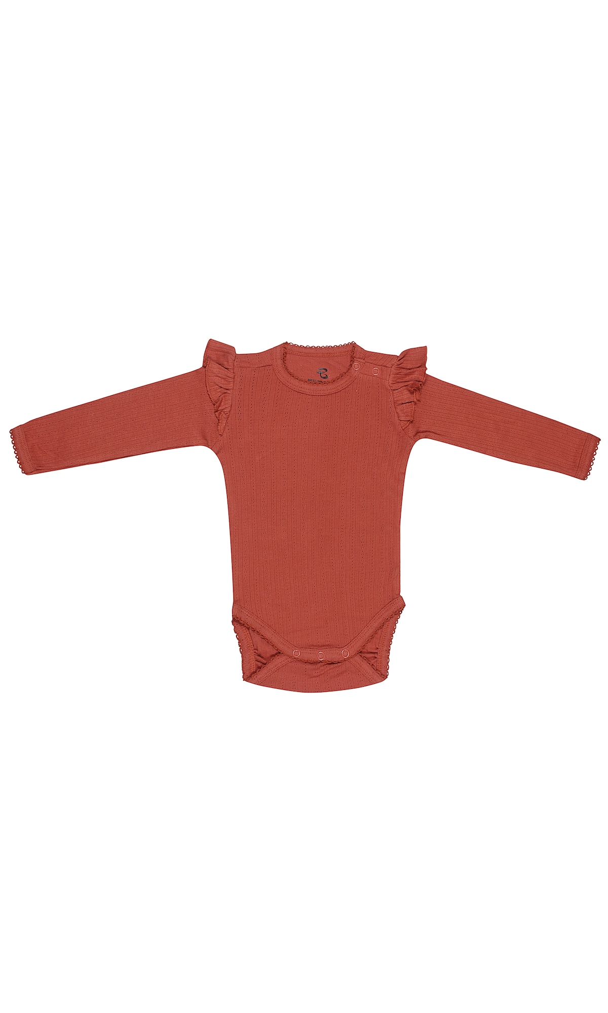 Bruuns Bazaar Kids Pajac/bodi 'Ida Sofie'  temno rdeča