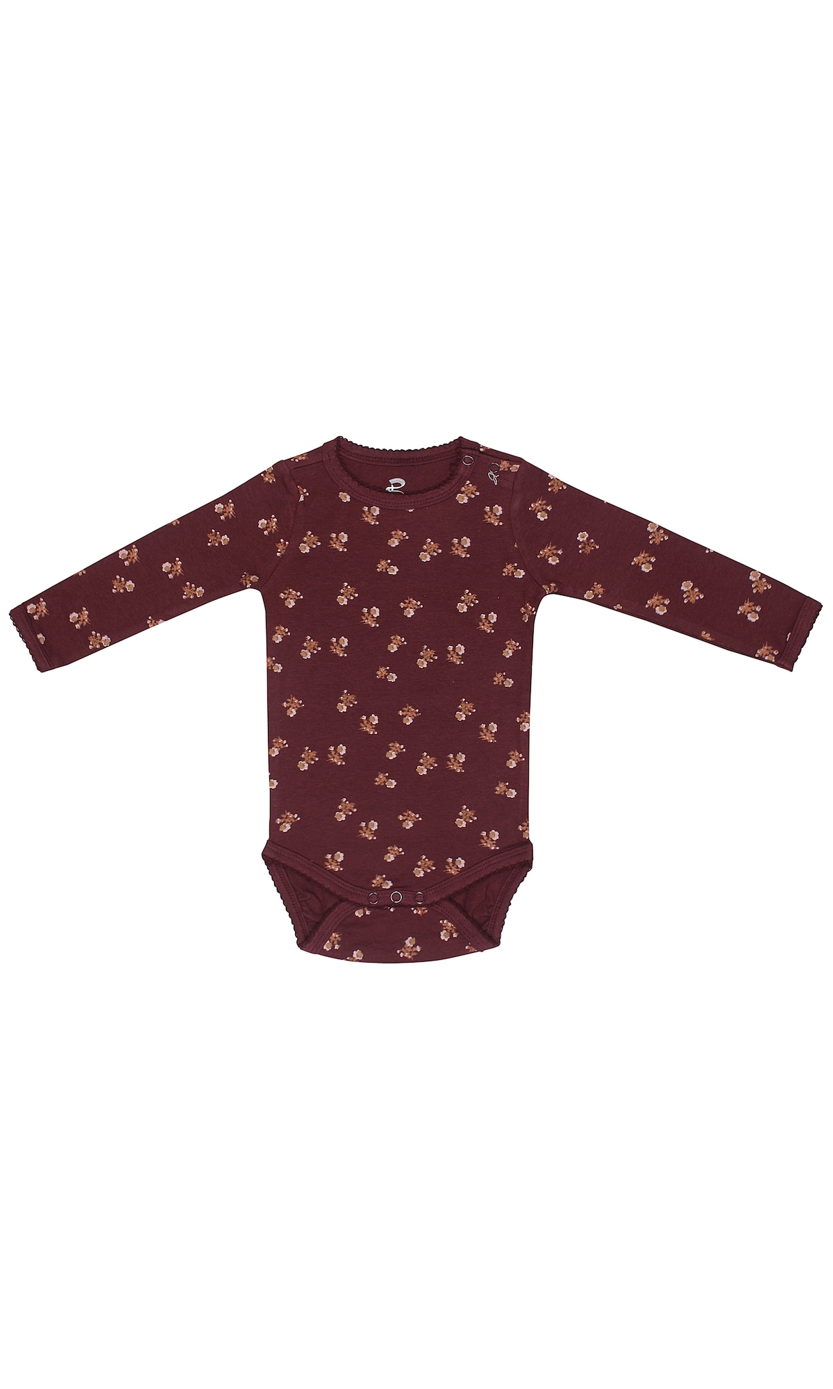 Bruuns Bazaar Kids Pajac/bodi 'Luna Sofia'  rjasto rjava / svetlo rjava / bela