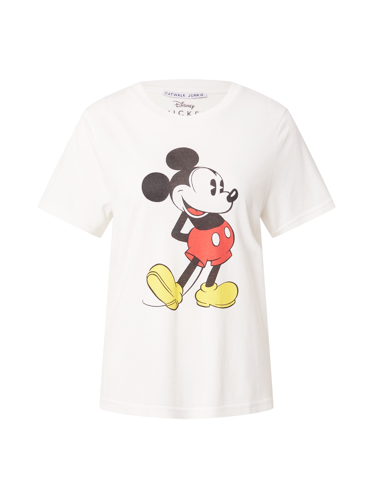 CATWALK JUNKIE Majica 'Mickey'  rumena / rdeča / črna / bela