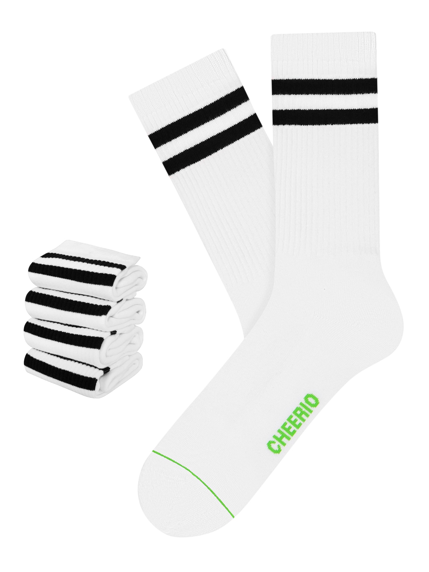 CHEERIO* Športne nogavice 'TENNIS TYPE 4P'  bela