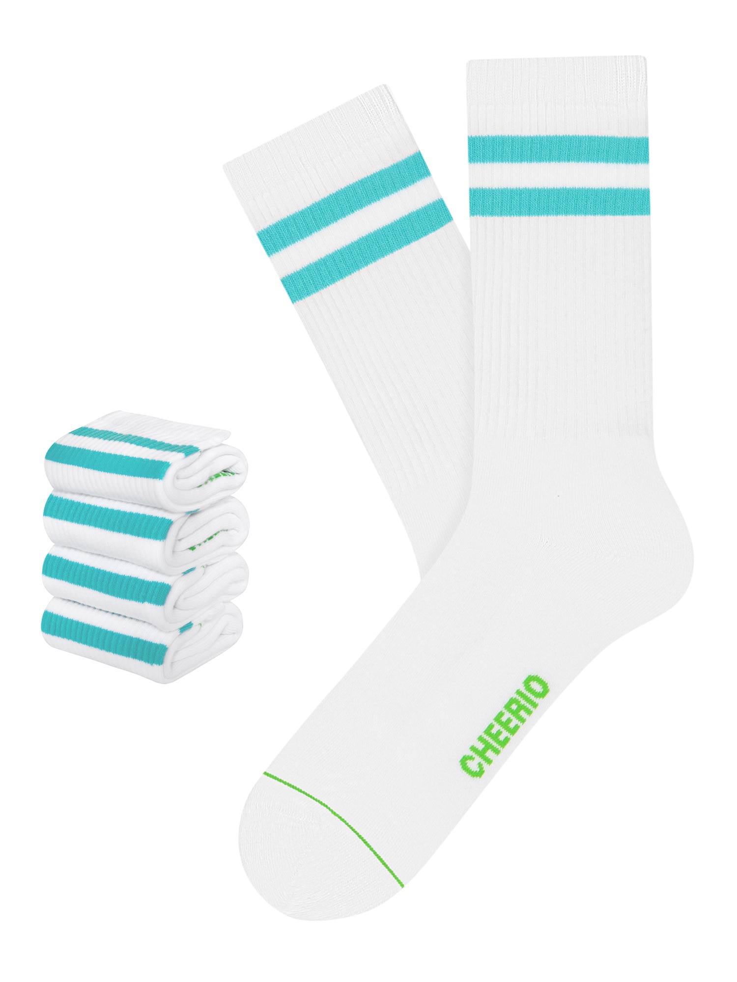 CHEERIO* Športne nogavice 'TENNIS TYPE 4P'  modra / bela