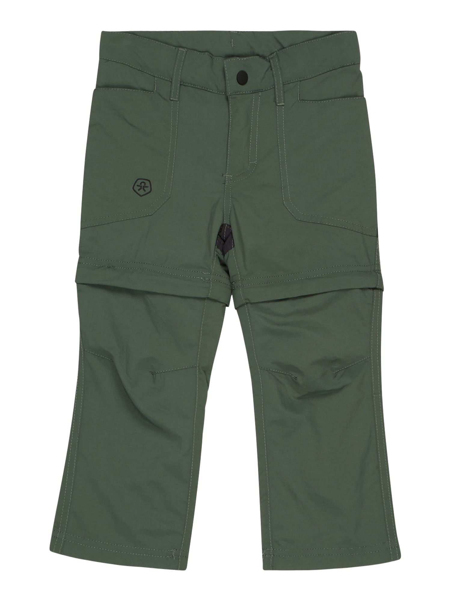 COLOR KIDS Funkcionalne hlače  temno zelena / črna