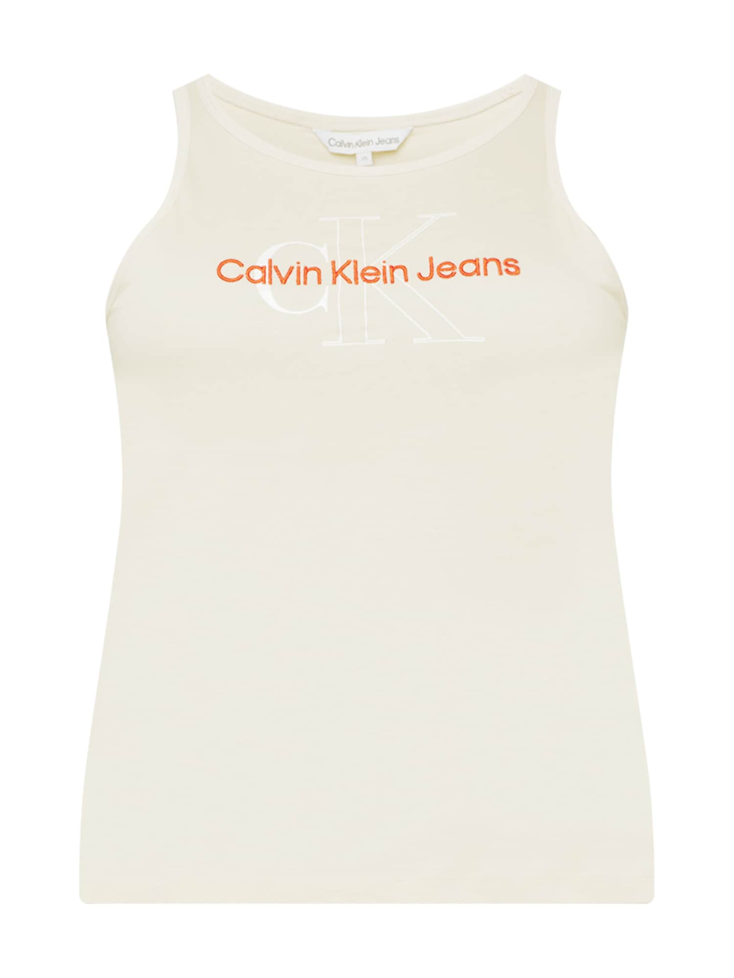 Calvin Klein Jeans Curve Top  kremna / rdeča