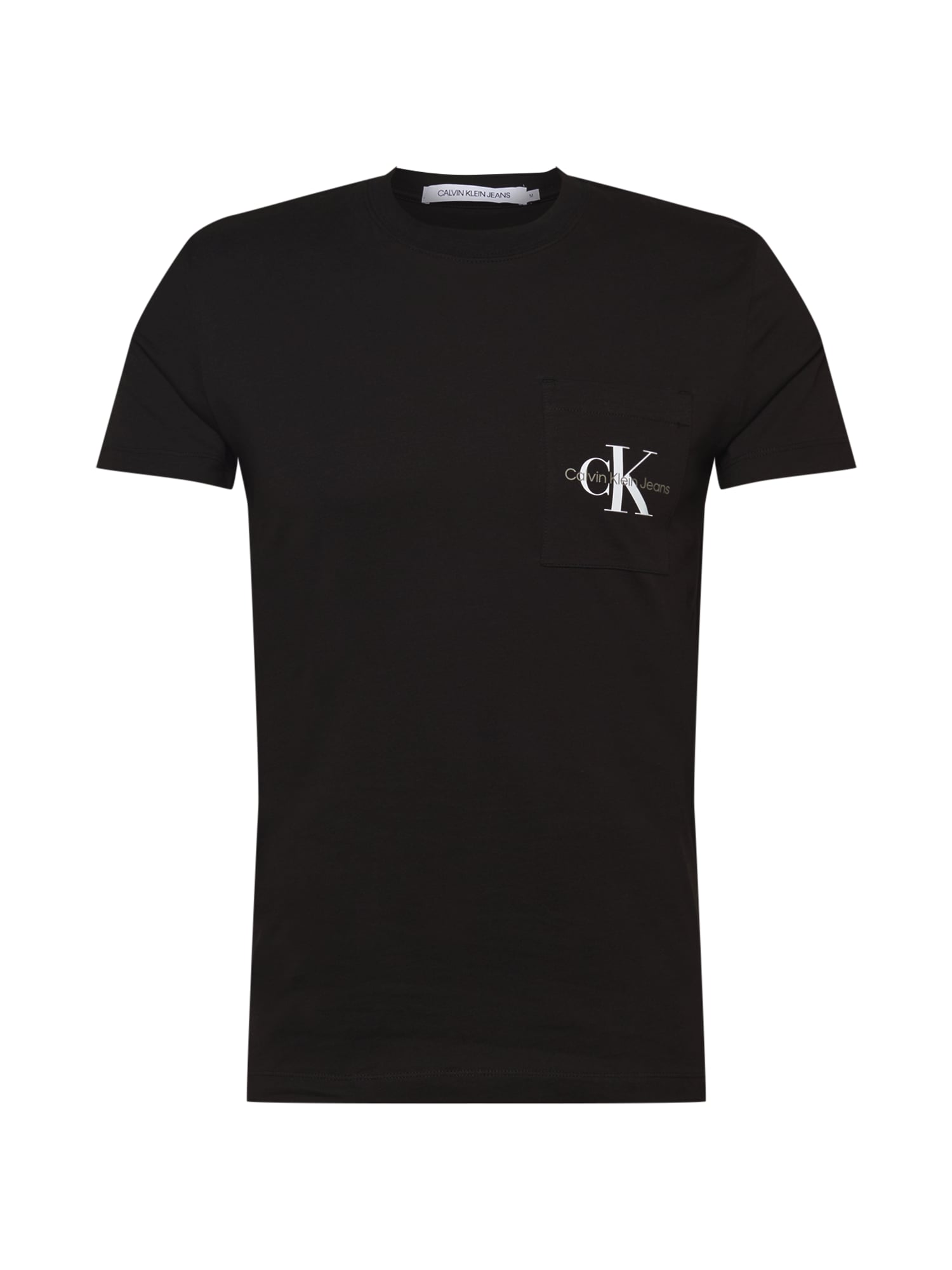 Calvin Klein Jeans Majica  črna / bela