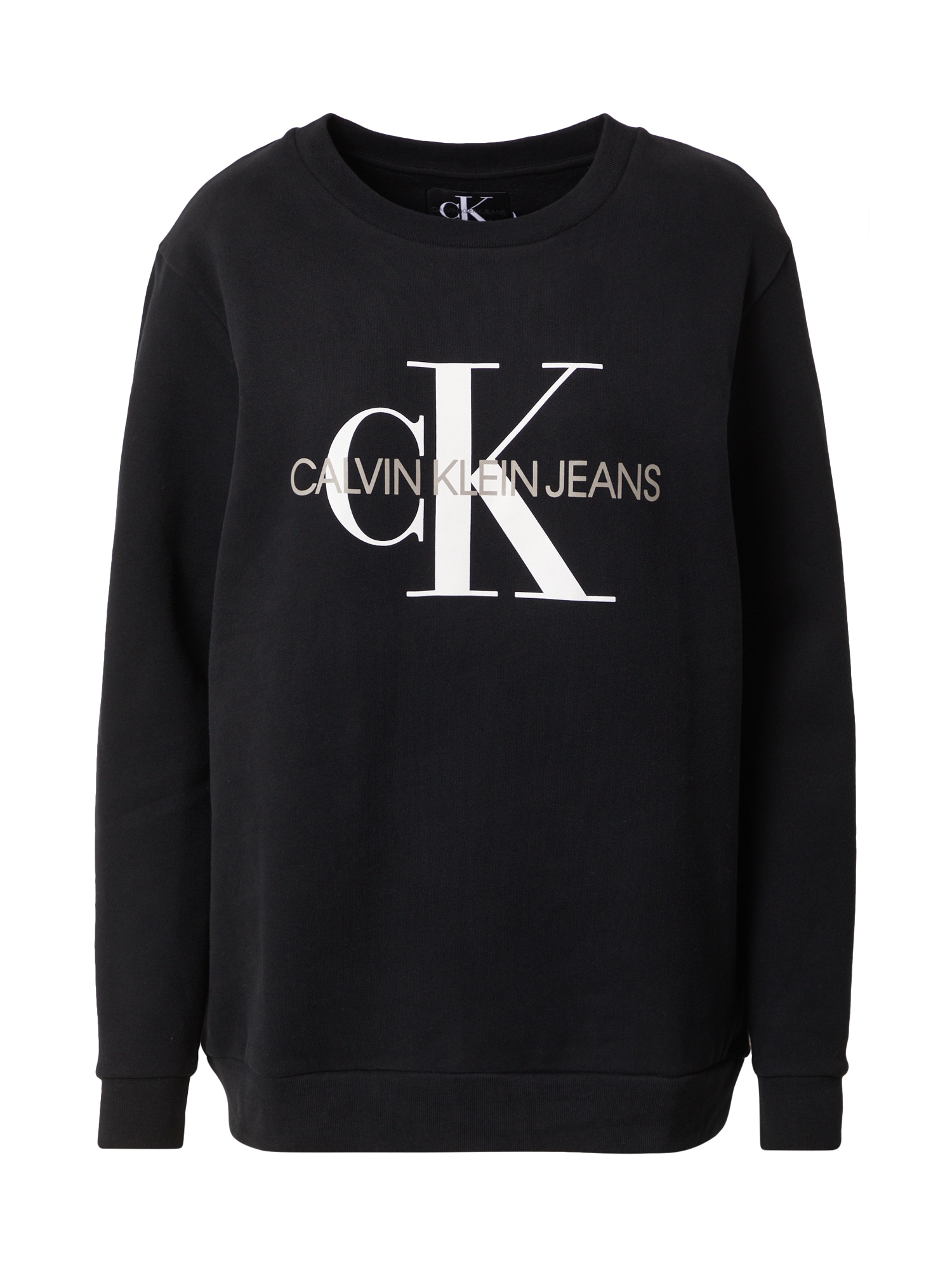 Calvin Klein Jeans Majica  črna / bela