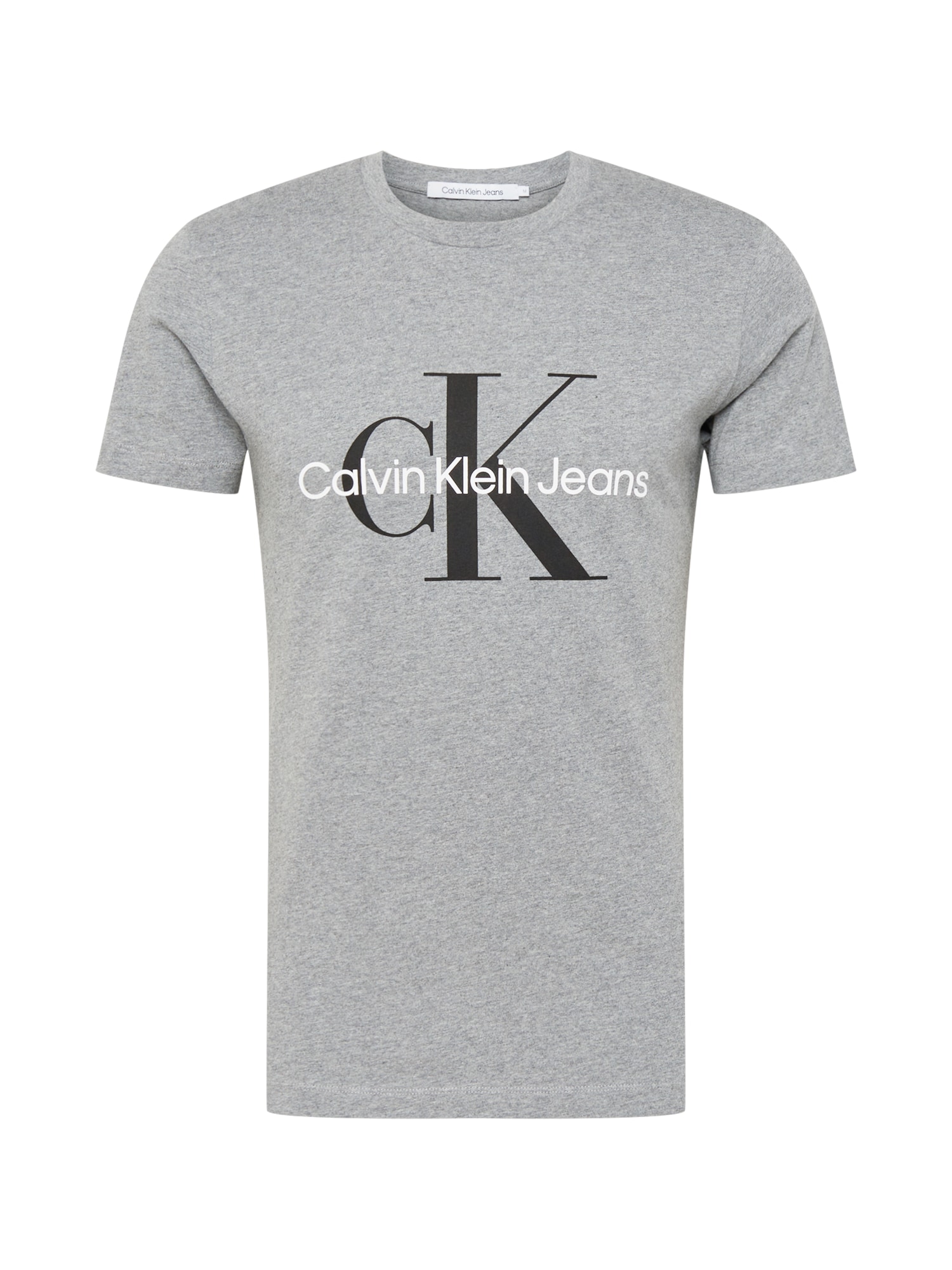 Calvin Klein Jeans Majica  pegasto siva / črna / bela