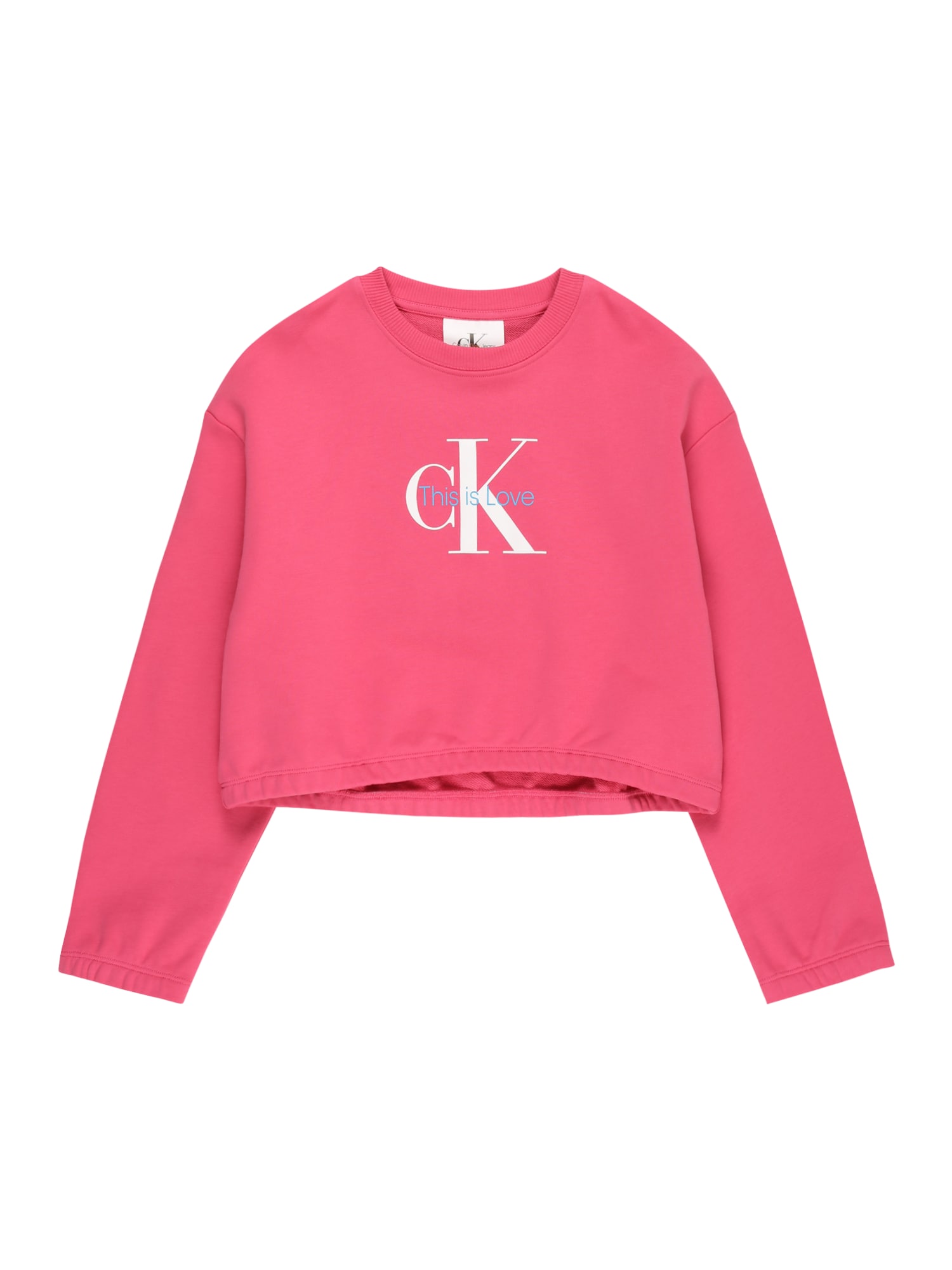 Calvin Klein Jeans Majica  roza / bela