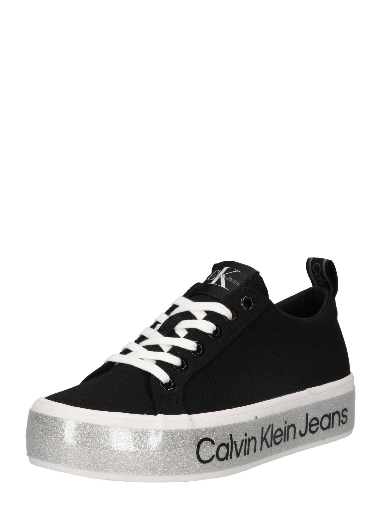 Calvin Klein Jeans Nizke superge  črna / bela