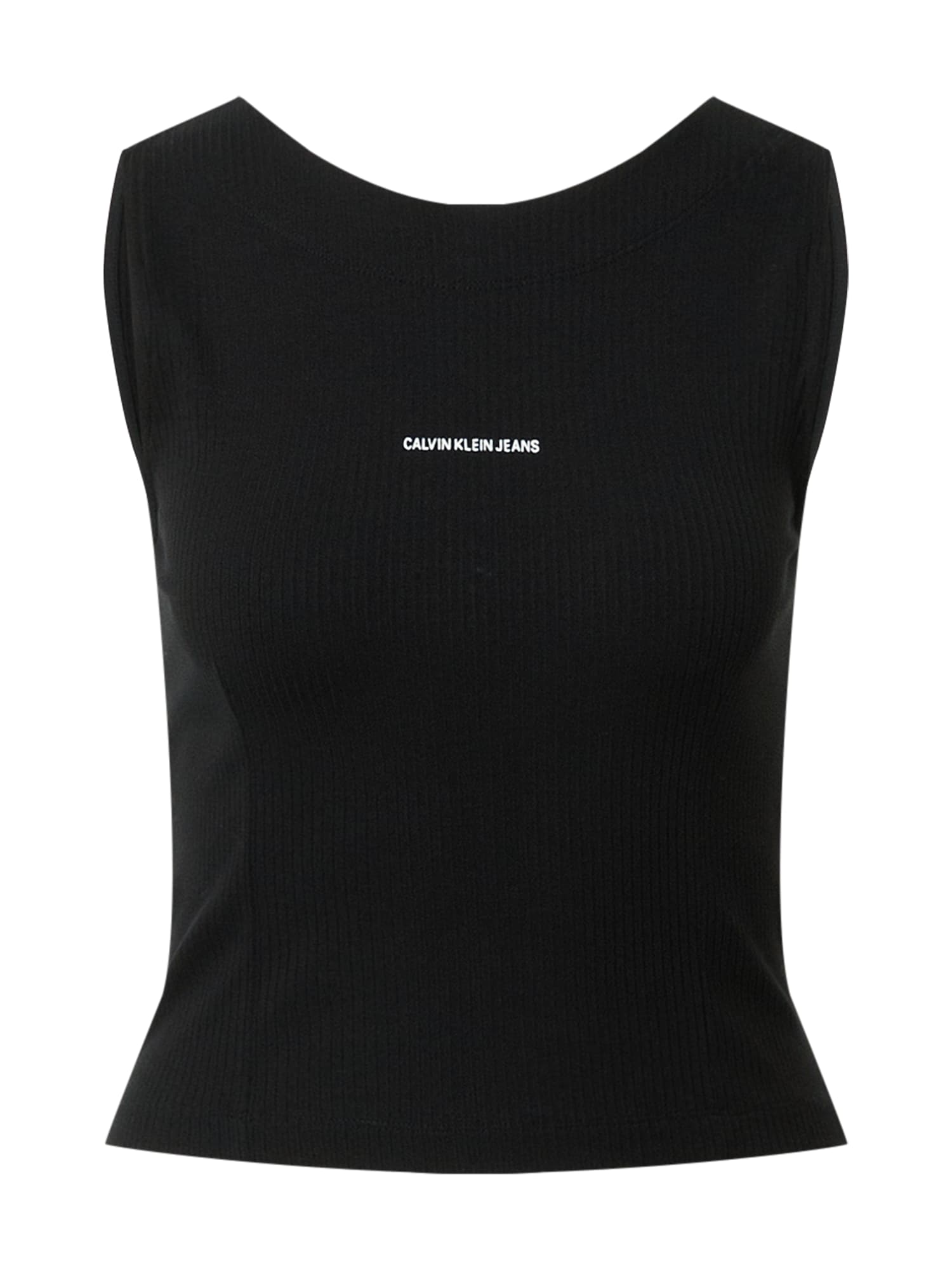 Calvin Klein Jeans Top  črna / bela