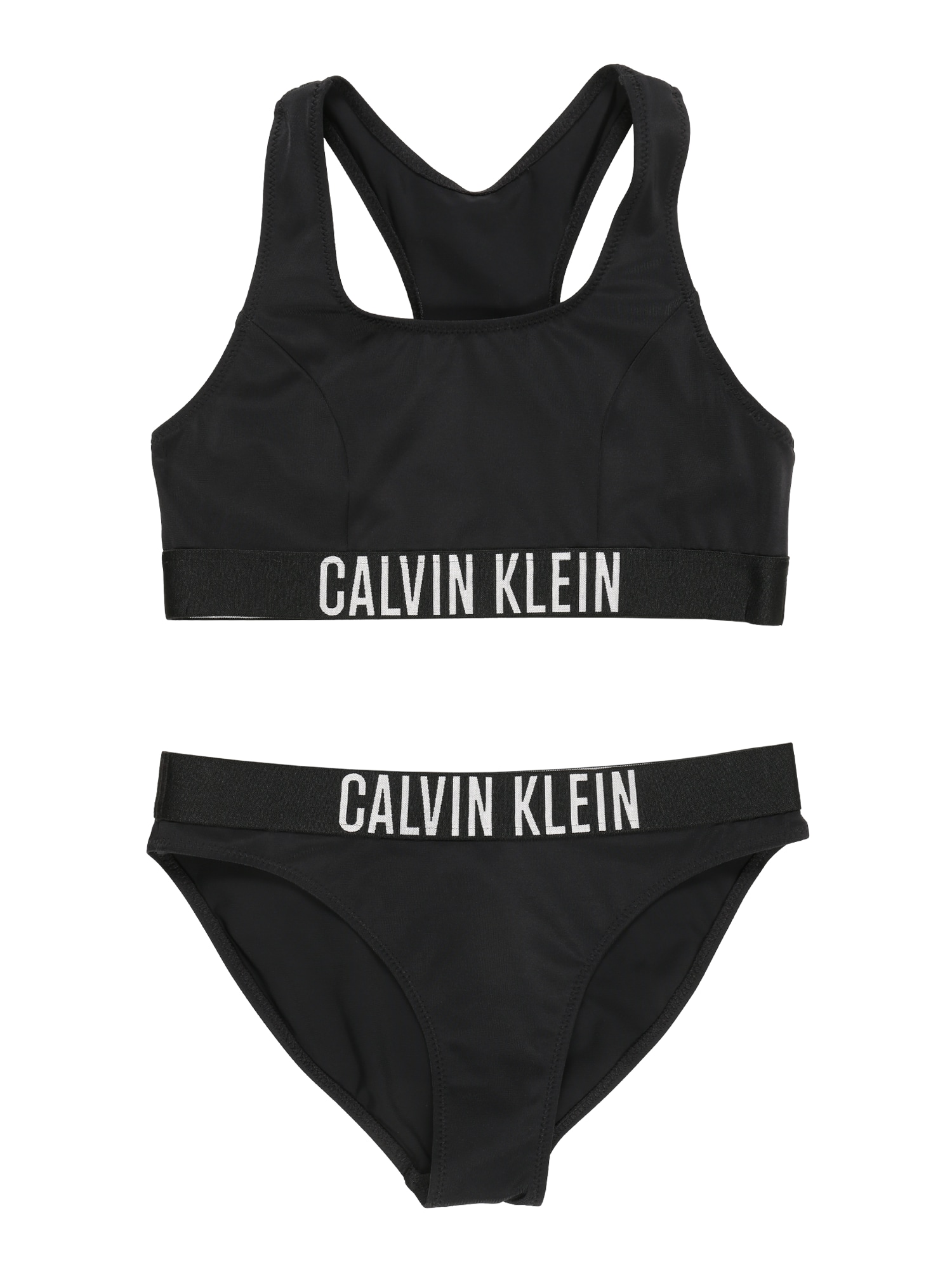 Calvin Klein Swimwear Bikini  črna / bela