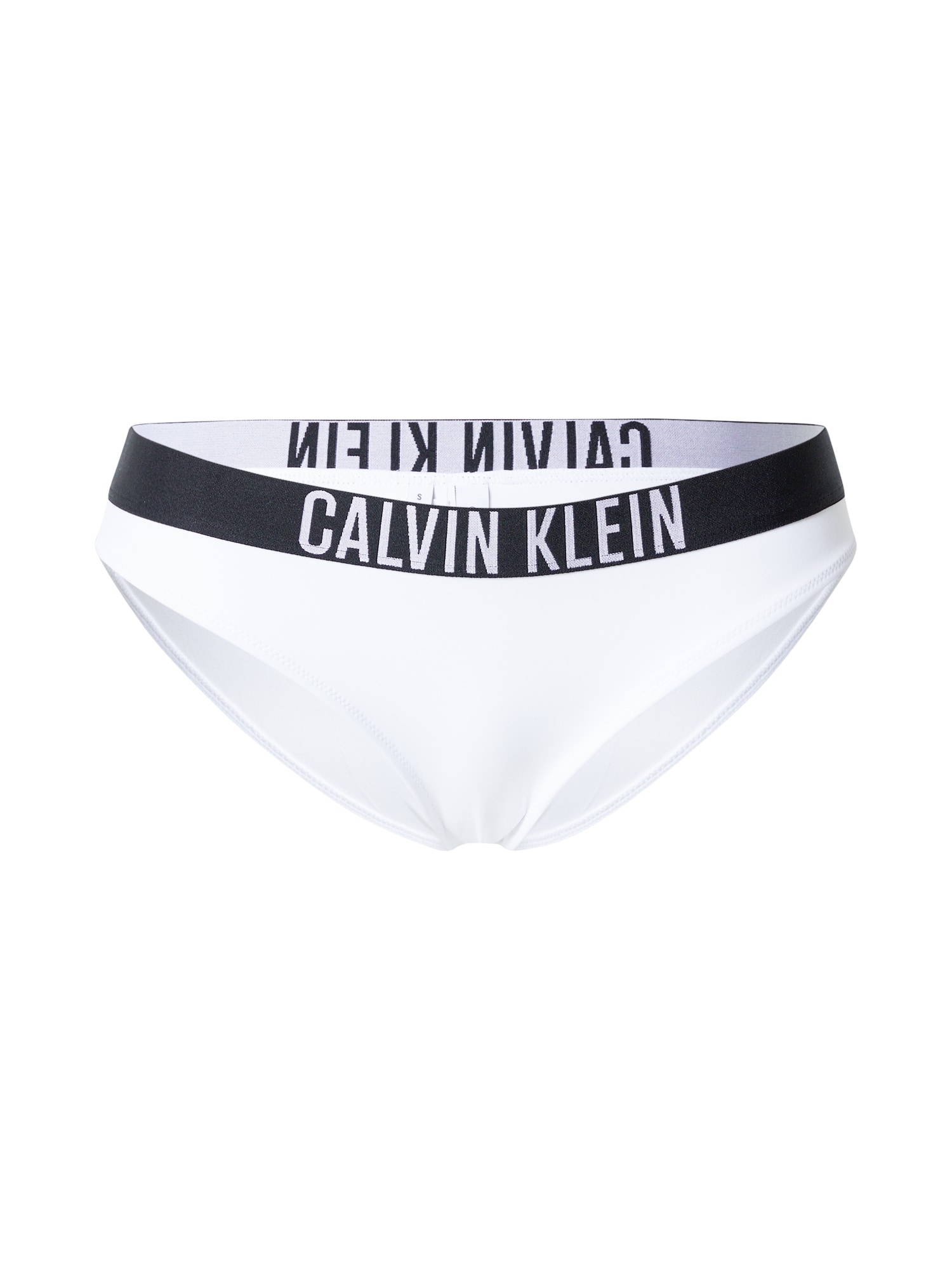 Calvin Klein Swimwear Bikini hlačke  črna / bela