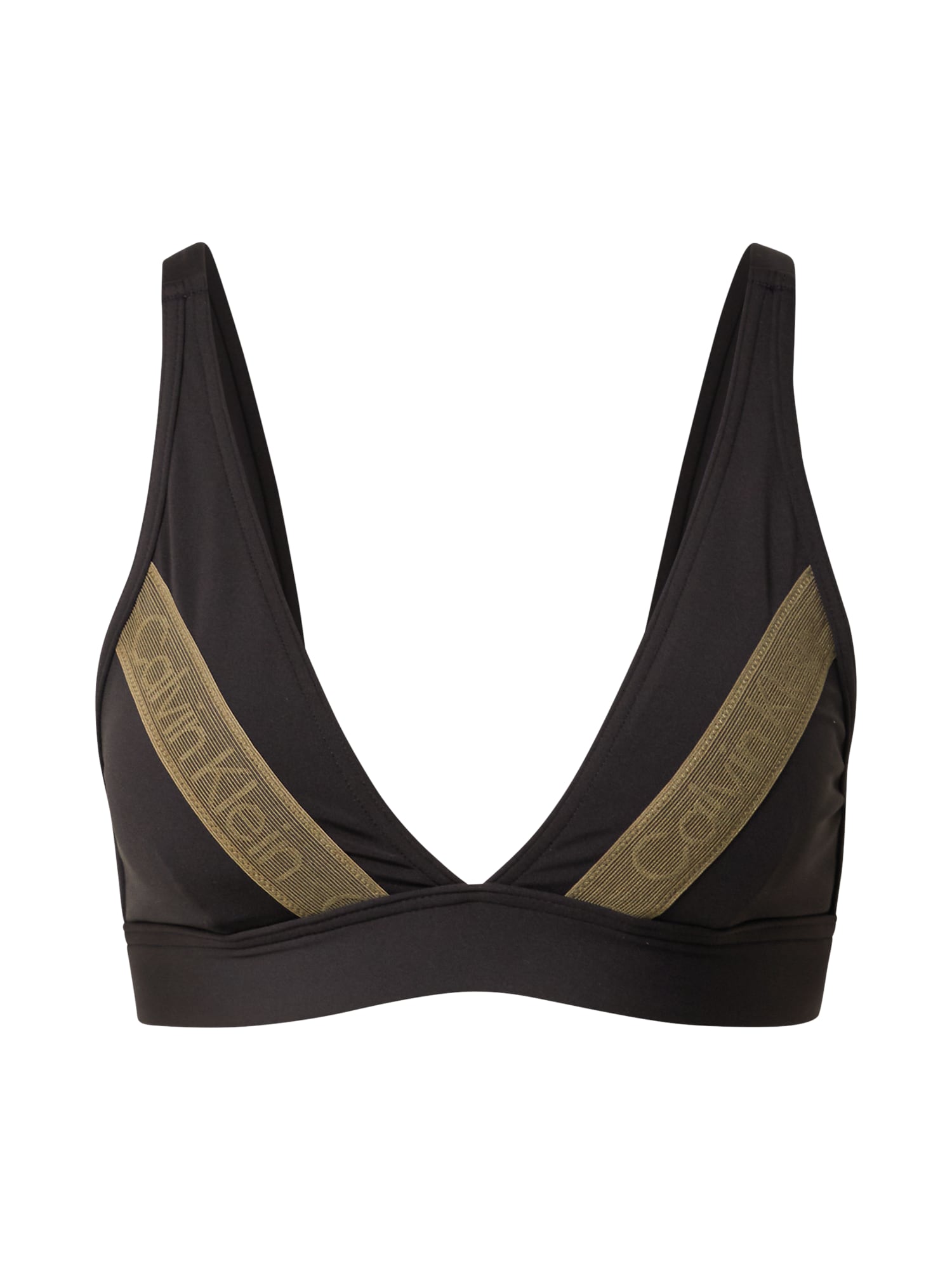 Calvin Klein Swimwear Bikini zgornji del 'Apex'  svetlo rjava / črna