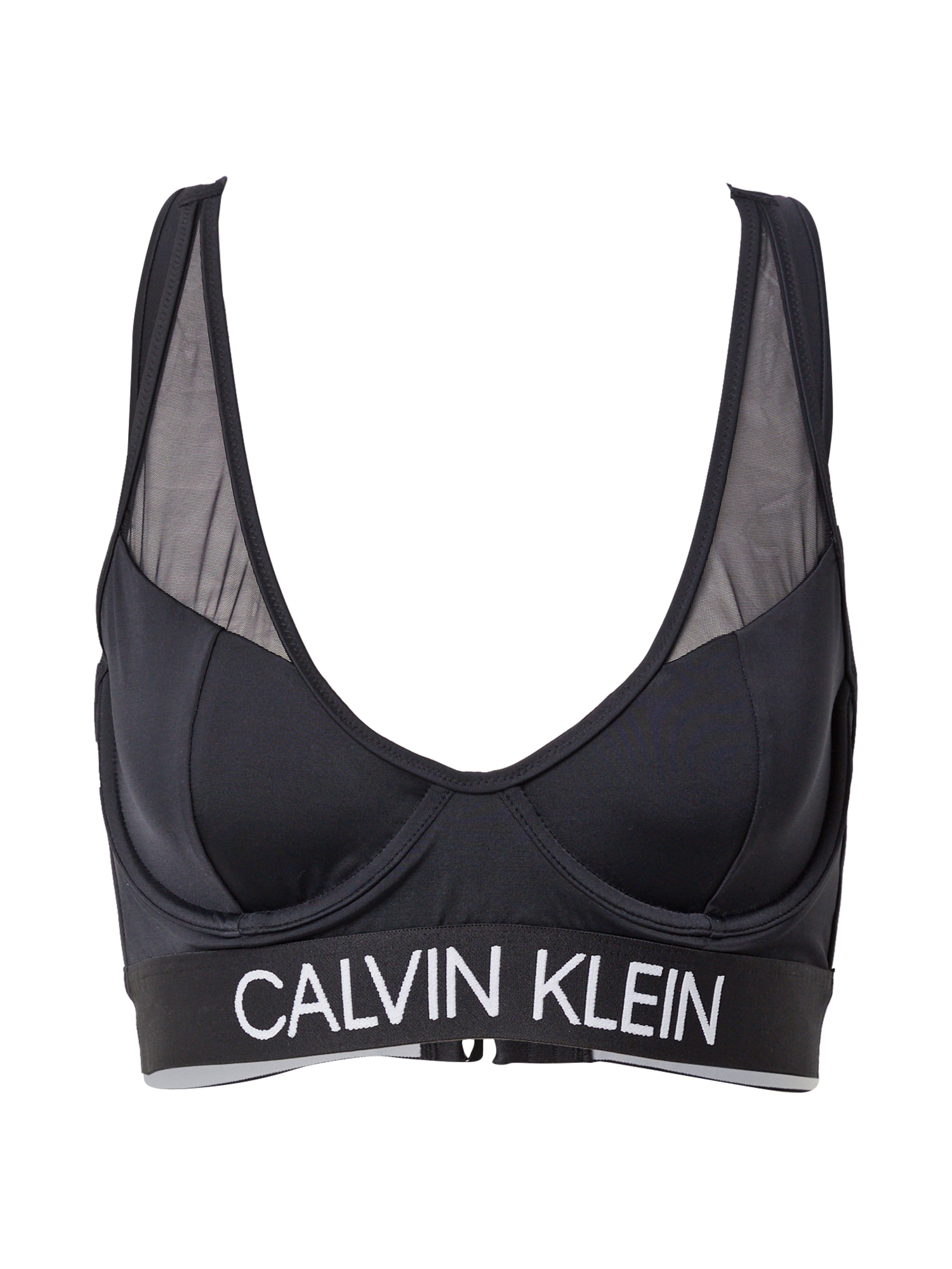 Calvin Klein Swimwear Bikini zgornji del  črna / bela