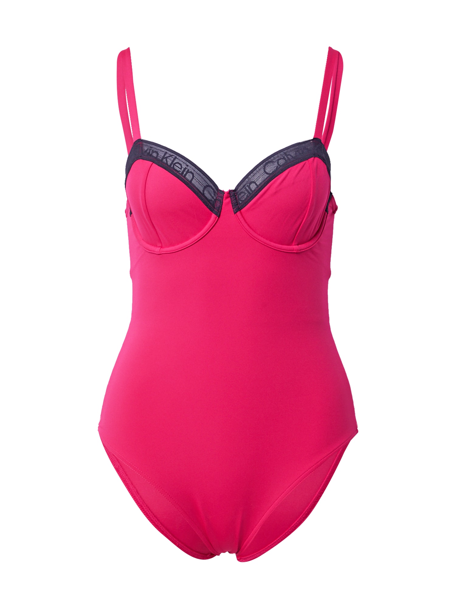 Calvin Klein Swimwear Enodelne kopalke  mornarska / roza
