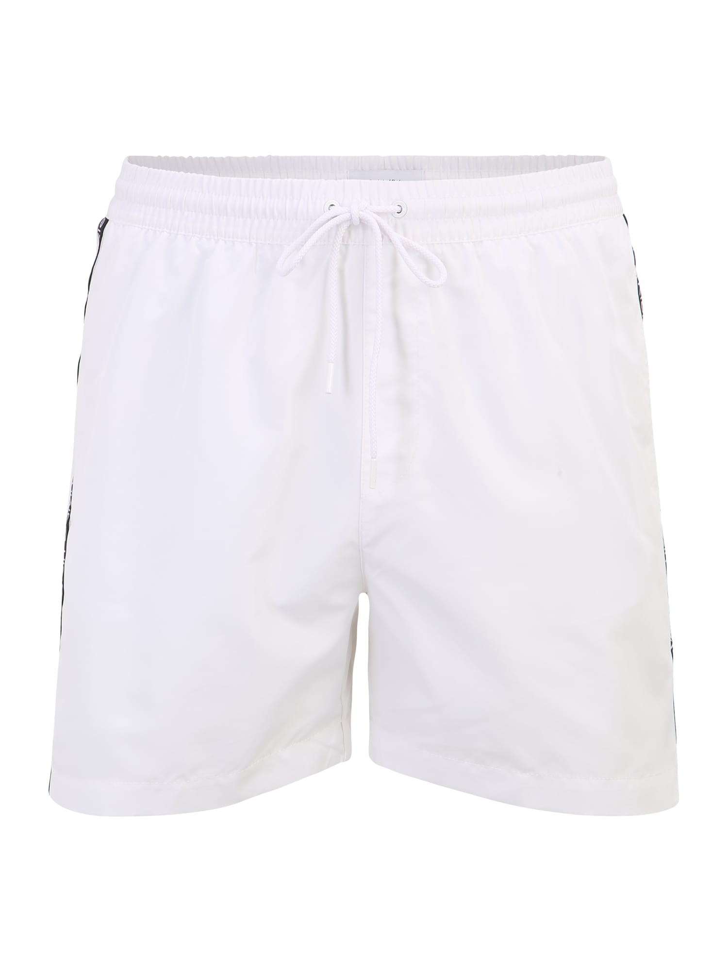 Calvin Klein Swimwear Kratke kopalne hlače  črna / bela