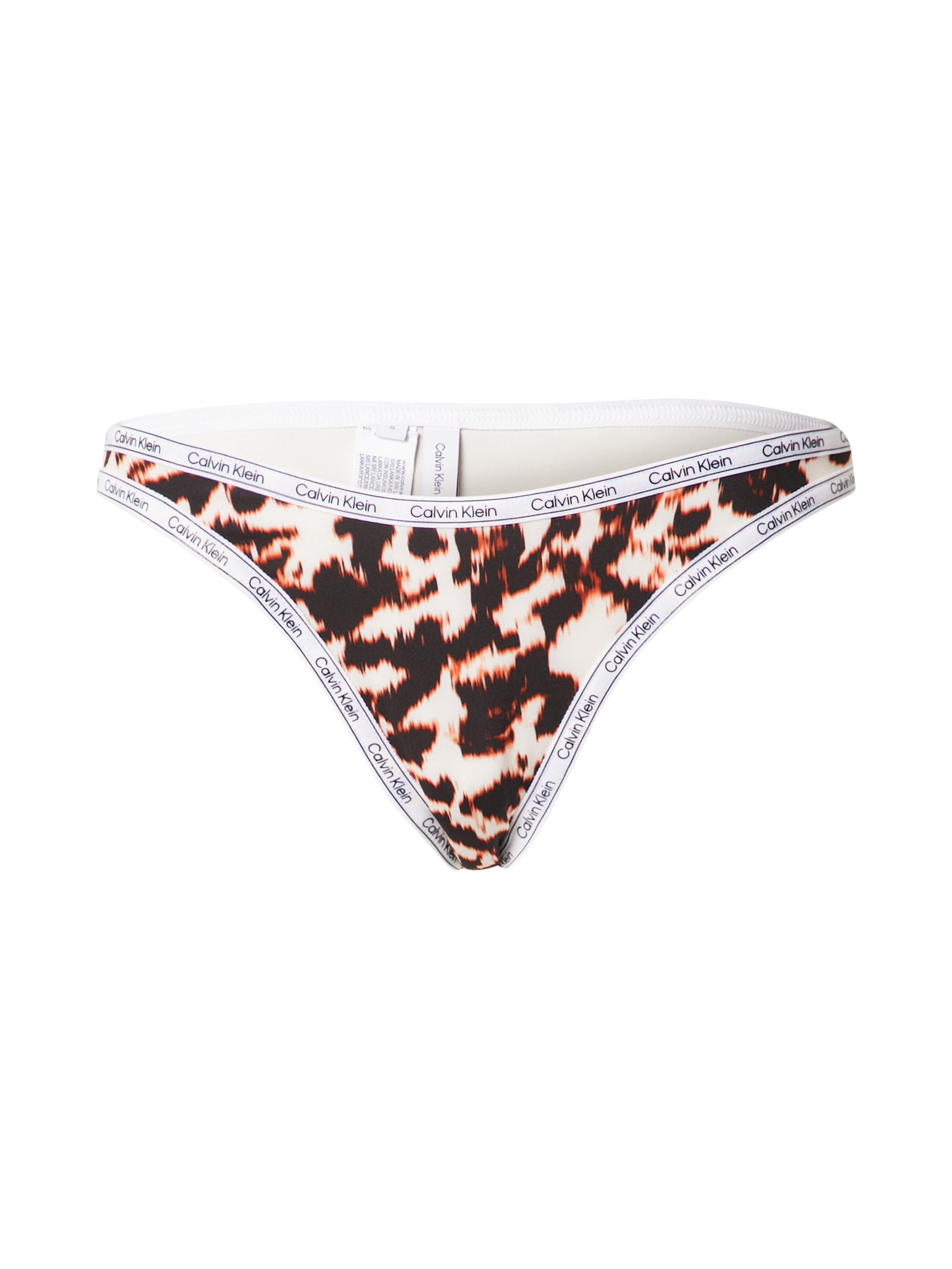 Calvin Klein Swimwear Spodnje hlačke  rjava / svetlo rjava / črna / bela