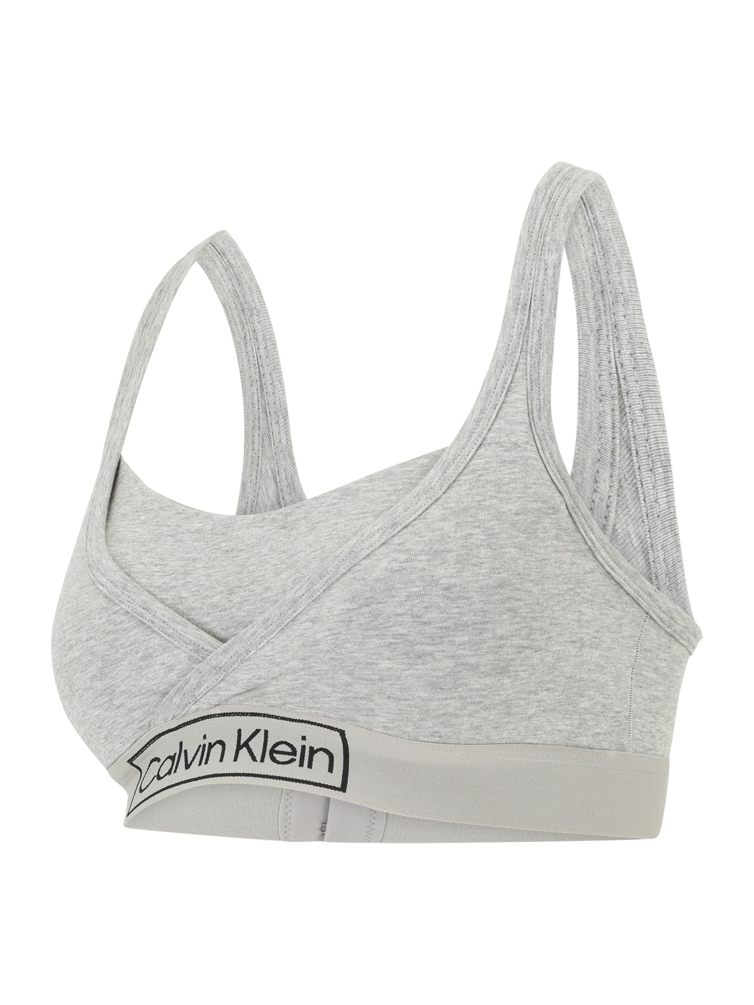 Calvin Klein Underwear Nedrček za doječe mamice  pegasto siva / črna