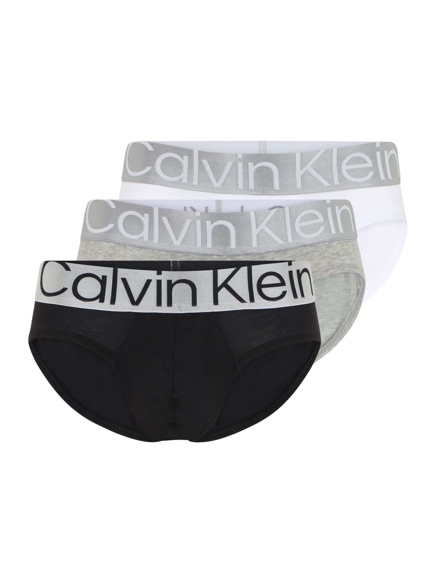 Calvin Klein Underwear Spodnje hlačke  siva / srebrno-siva / črna / bela