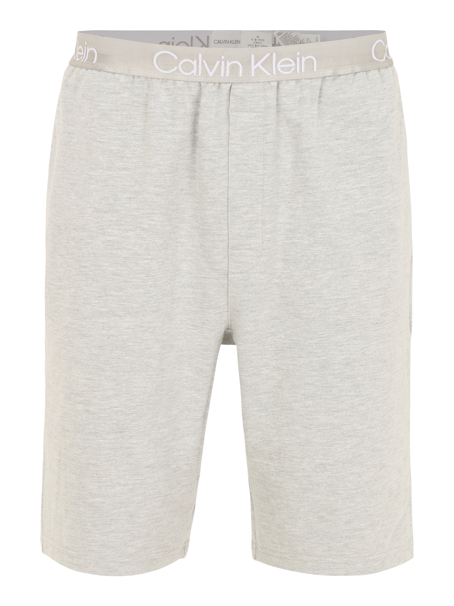 Calvin Klein Underwear Spodnji del pižame  pegasto siva / bela
