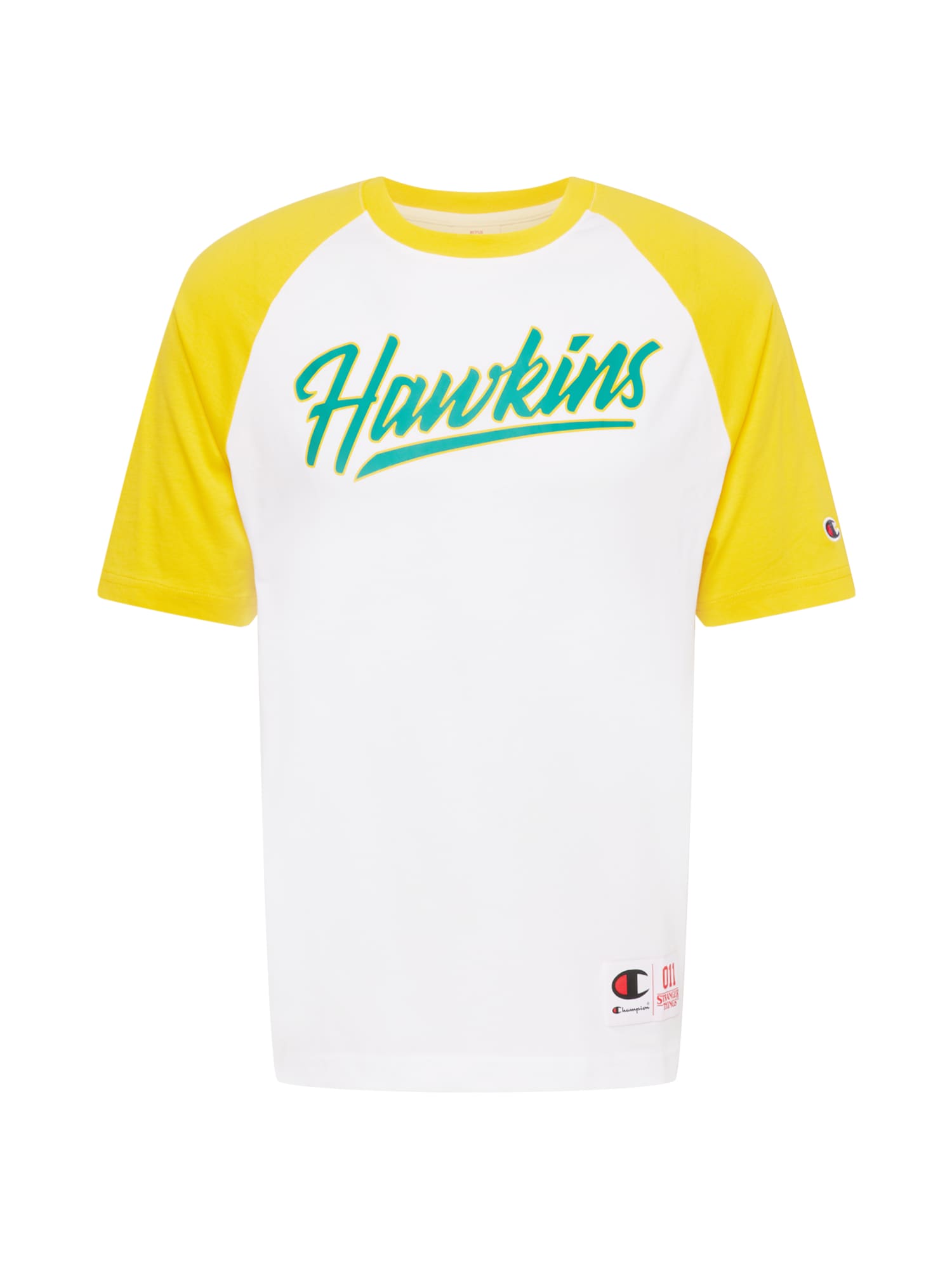 Champion Authentic Athletic Apparel Majica  rumena / žad / off-bela