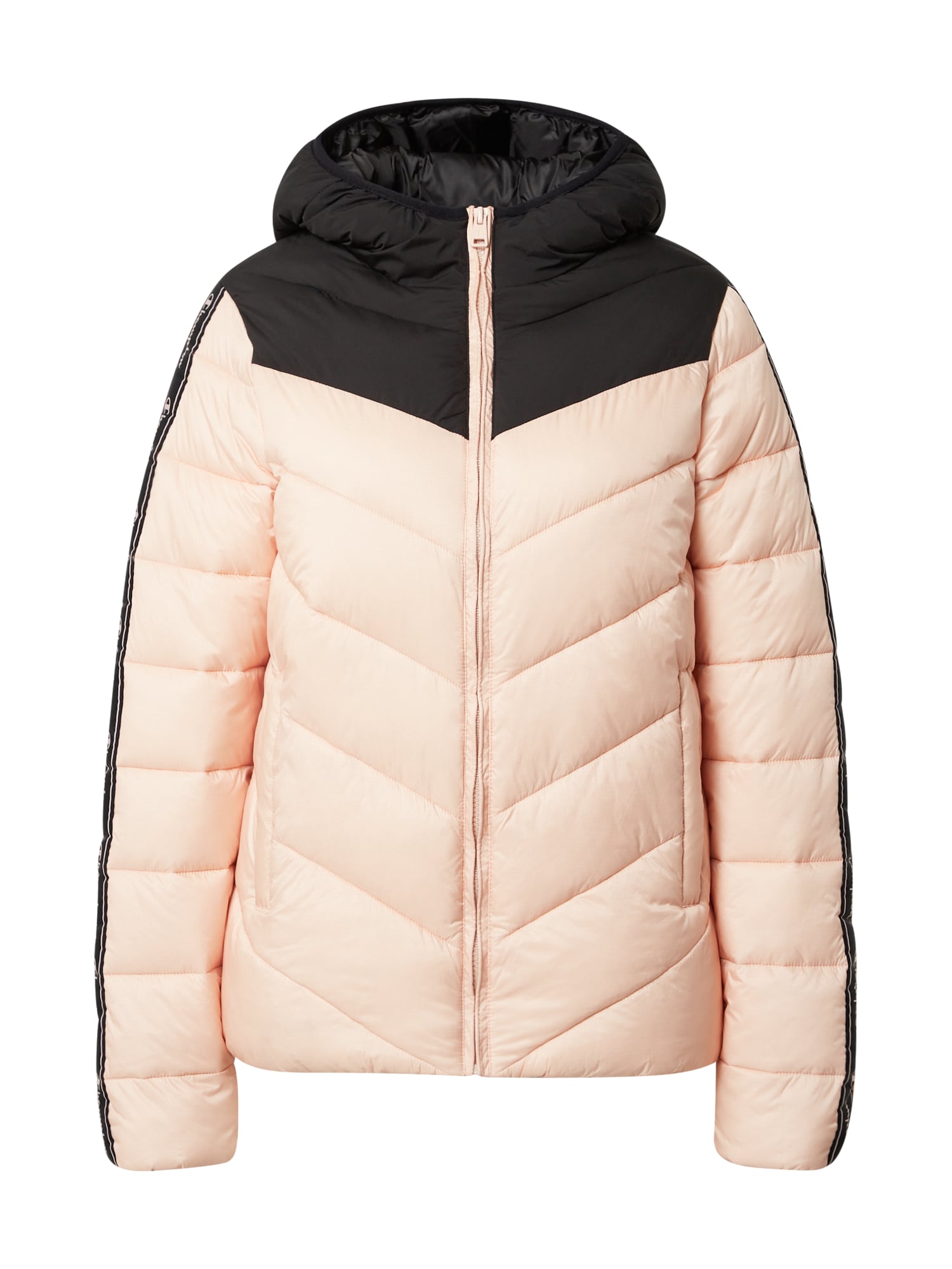 Champion Authentic Athletic Apparel Prehodna jakna  pastelno oranžna / črna