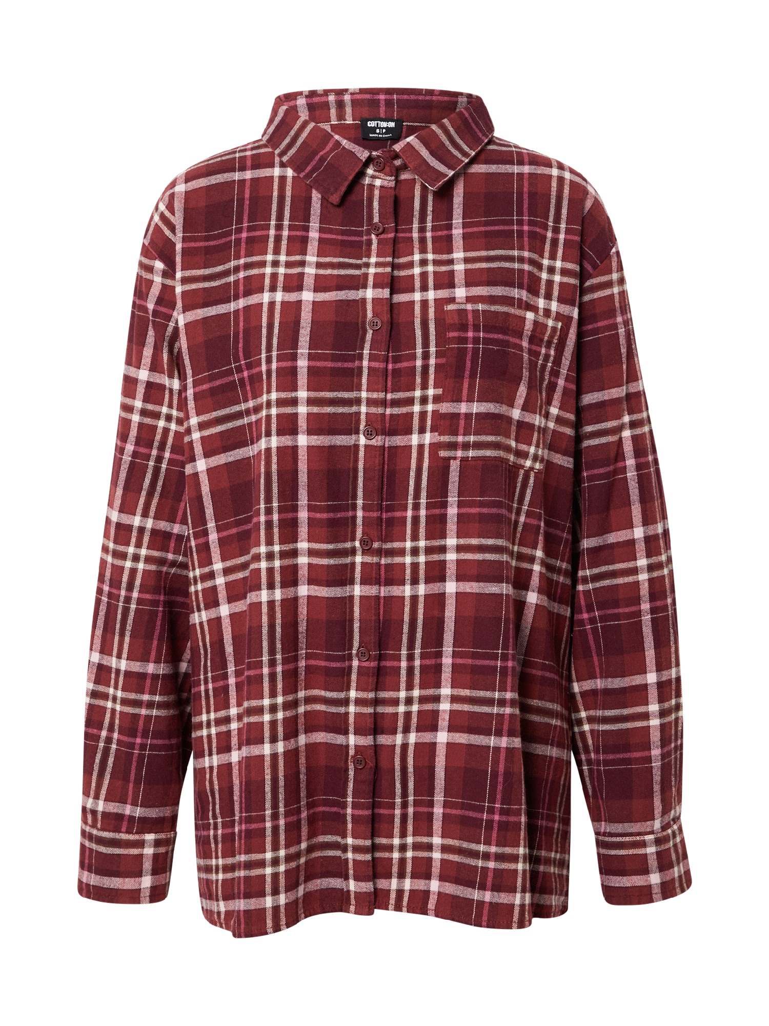 Cotton On Bluza  lila / vijolična / rdeče vijolična / bela