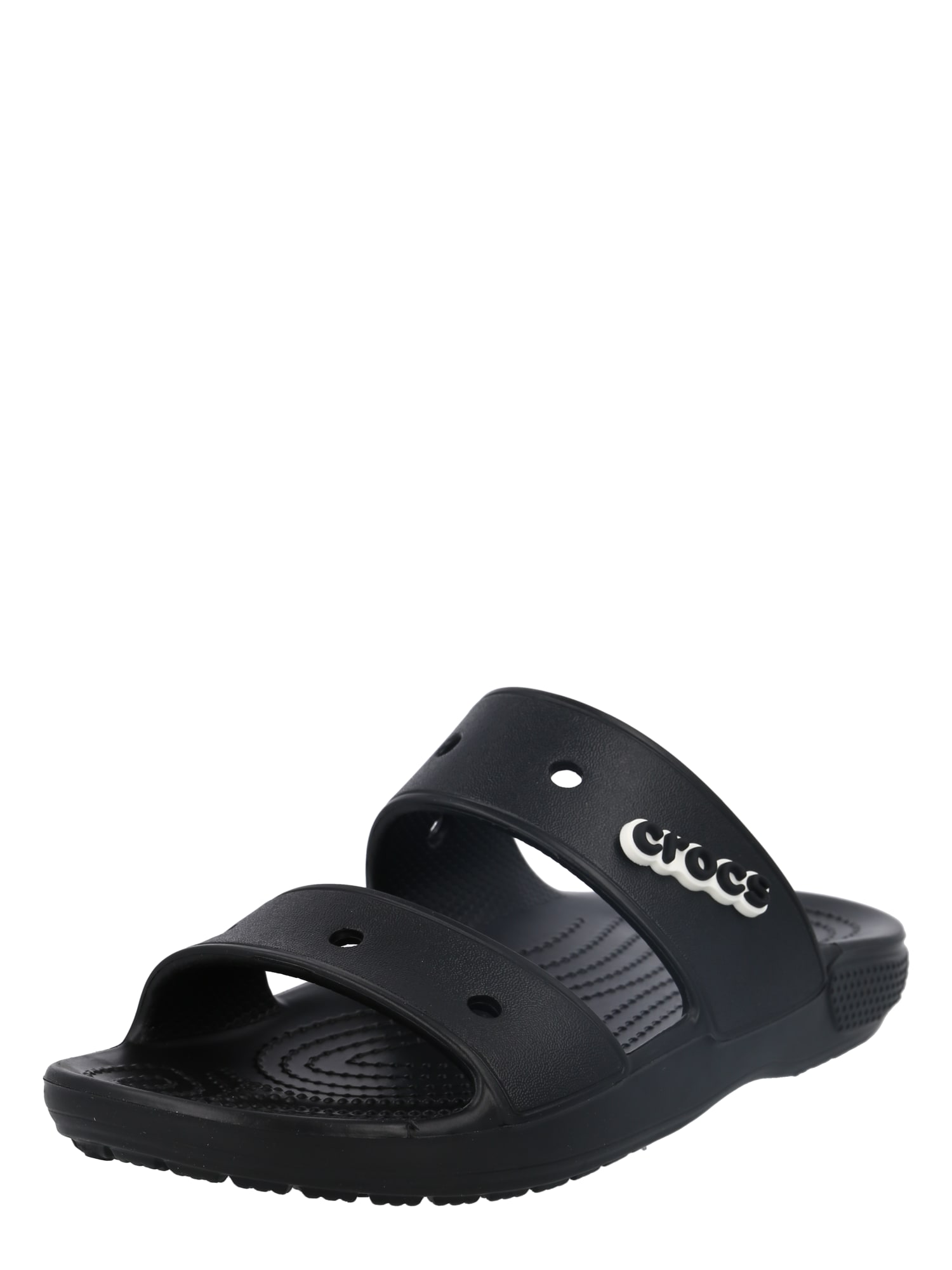 Crocs Nizki natikači  črna / bela