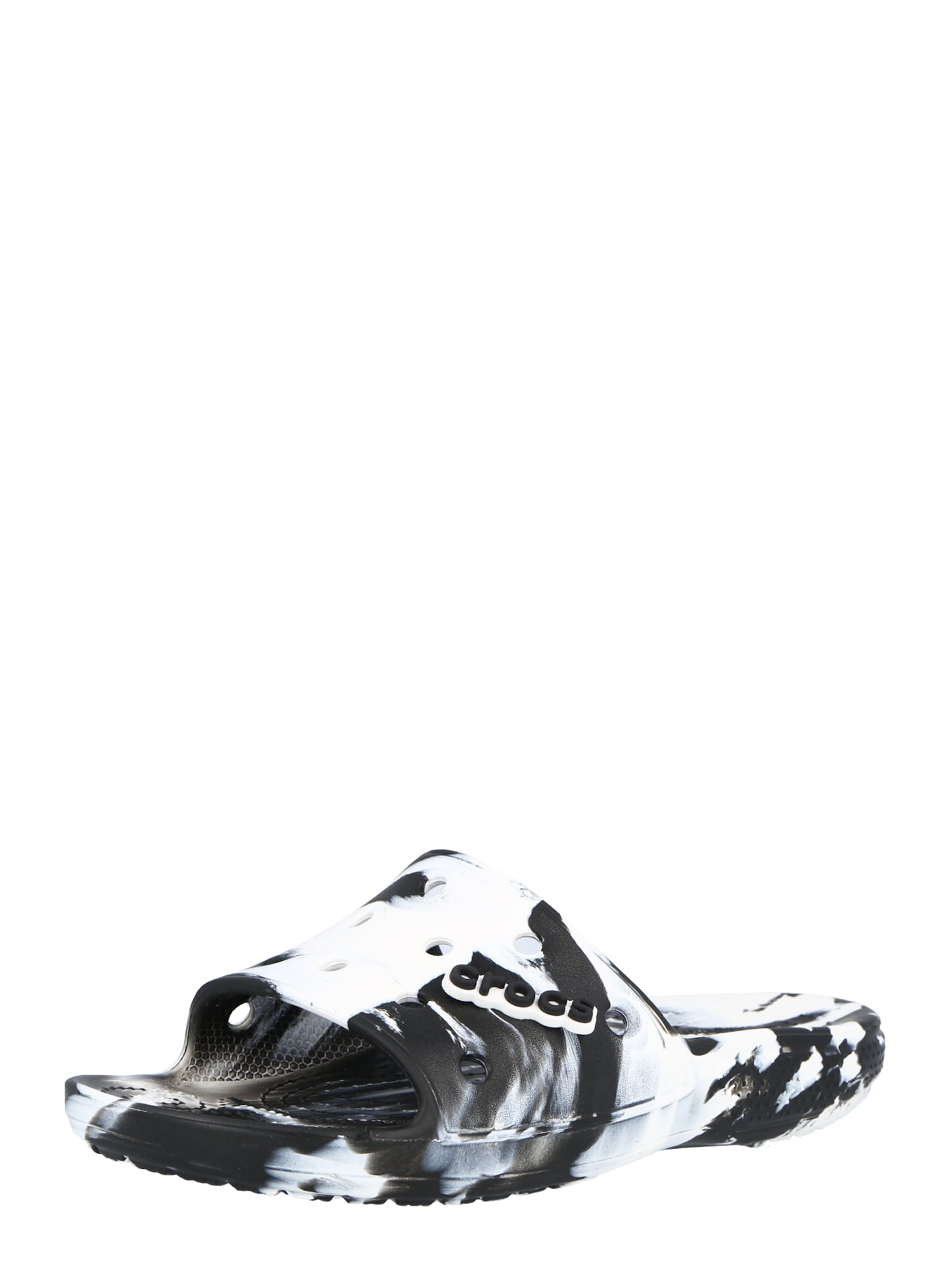 Crocs Nizki natikači  črna / bela