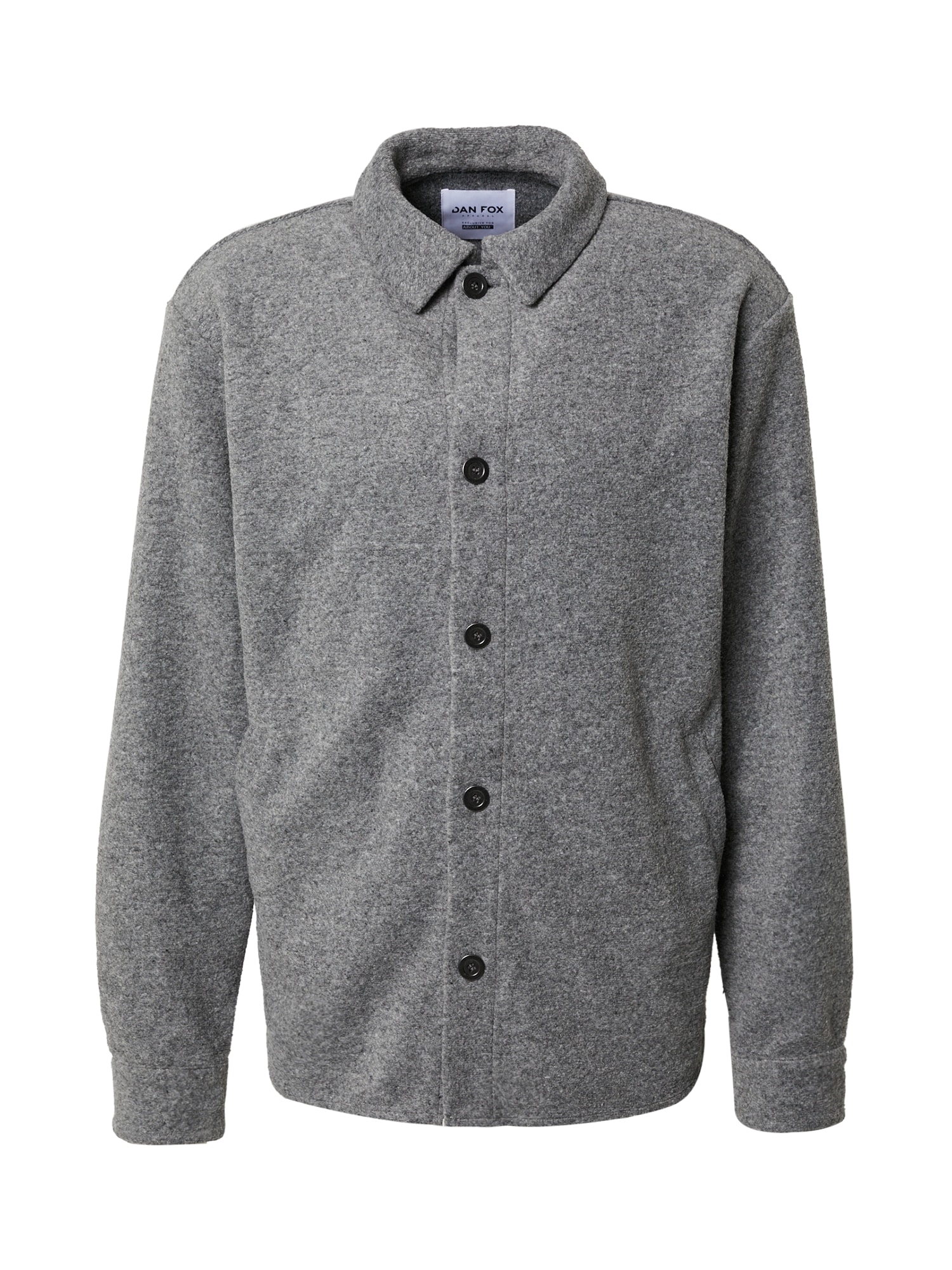 DAN FOX APPAREL Prehodna jakna 'Lean'  pegasto siva